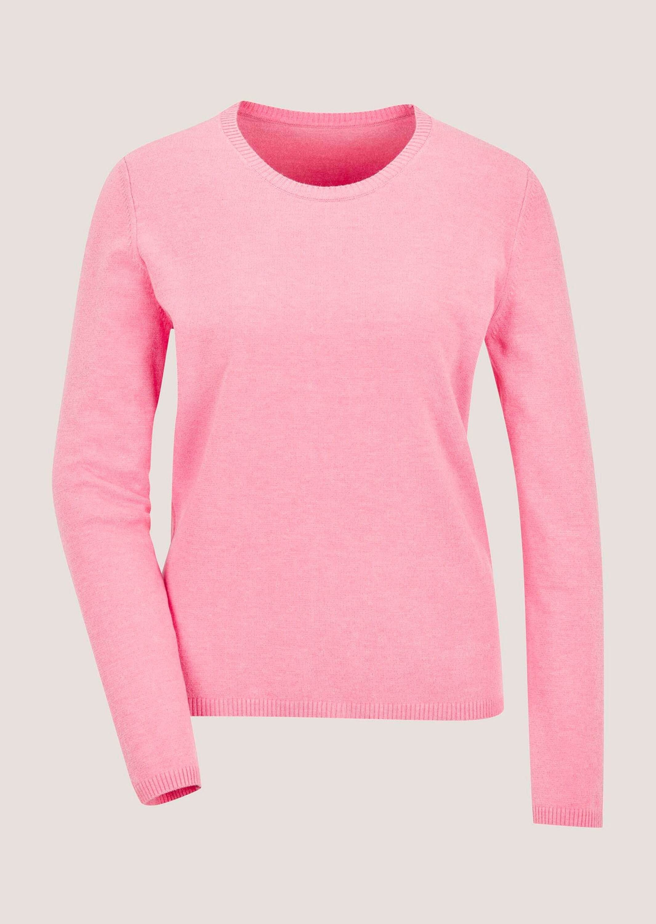 Strickpullover Leichtes Feinstrick-Oberteil mir Rundhals