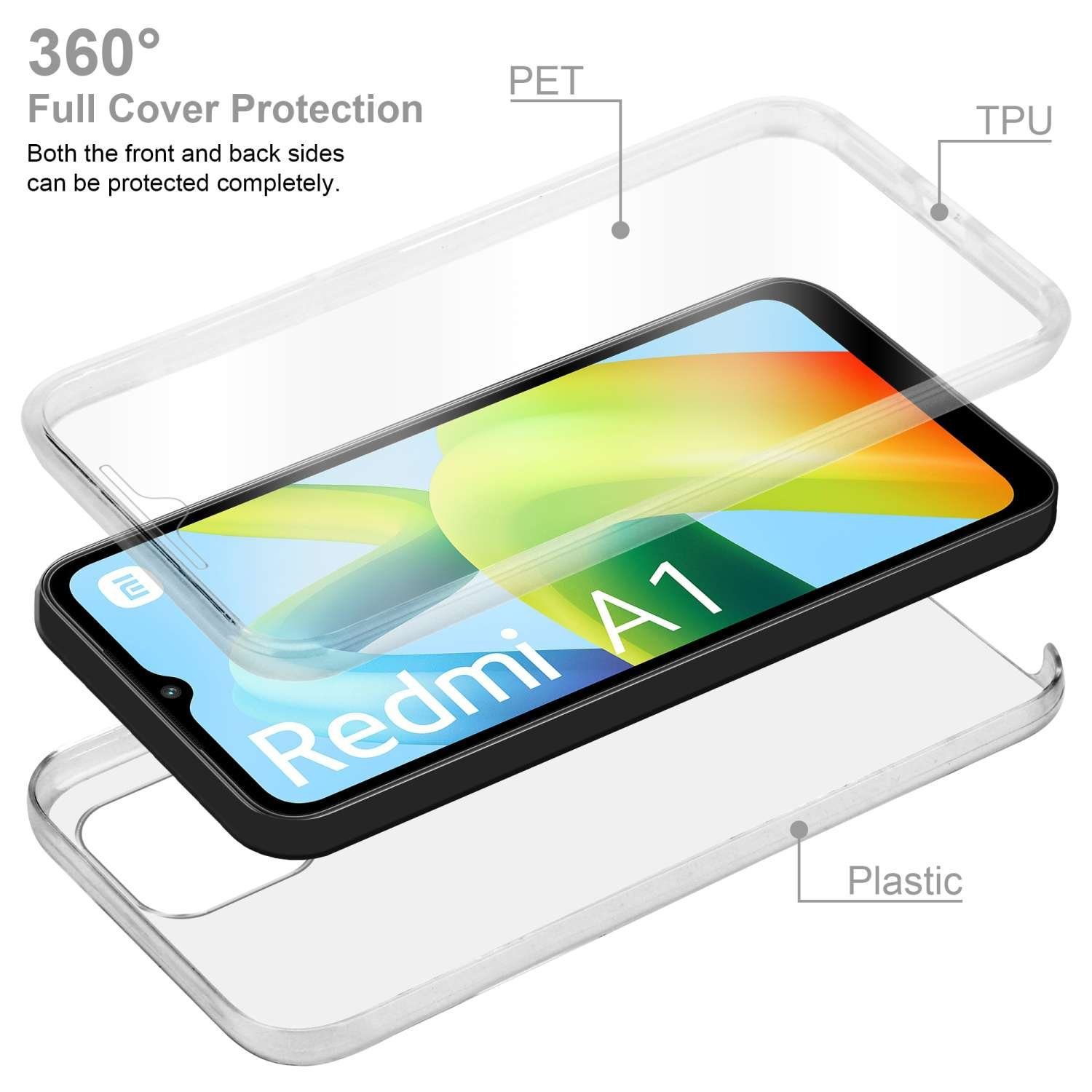 Cadorabo Handyhülle für Xiaomi RedMi A1 Hülle Xiaomi RedMi A1, Flexible Case Handy Schutzhülle - Hülle - Back Cover 360° Grad