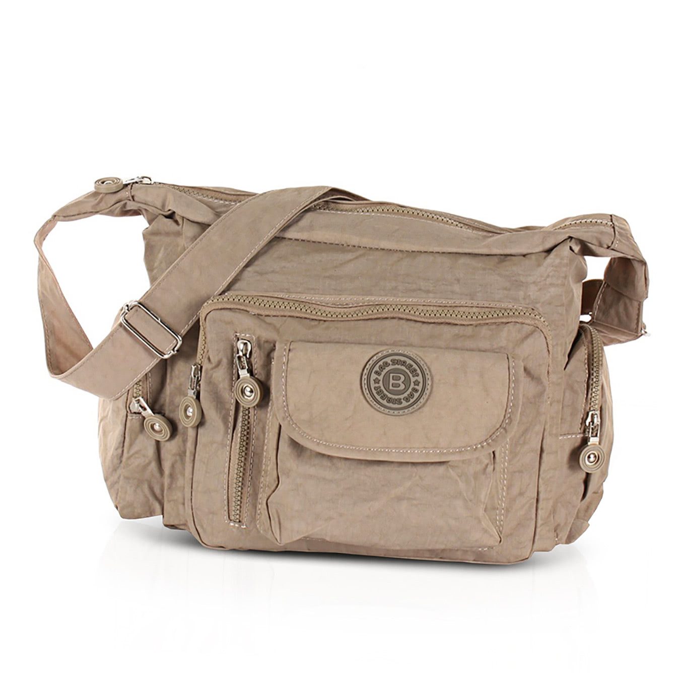 BAG STREET Handtasche Bag Street Damen Handtasche Tasche braun (Handtasche), Damen, Jugend Tasche in hellbraun, beige, ca. 30cm Breite