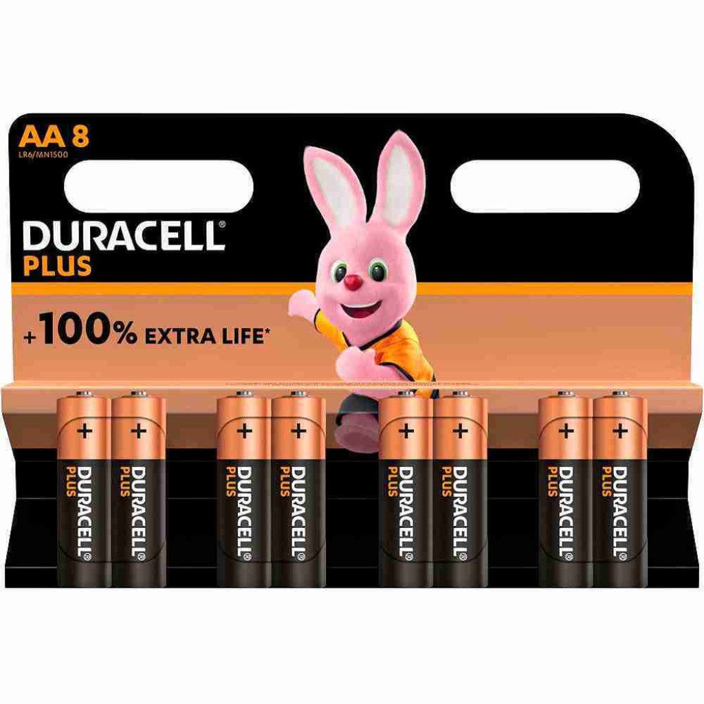 Duracell Батареи Duracell Plus Power, AA 4 Stück, Mignon Batterie, Lang anhaltende Leistung