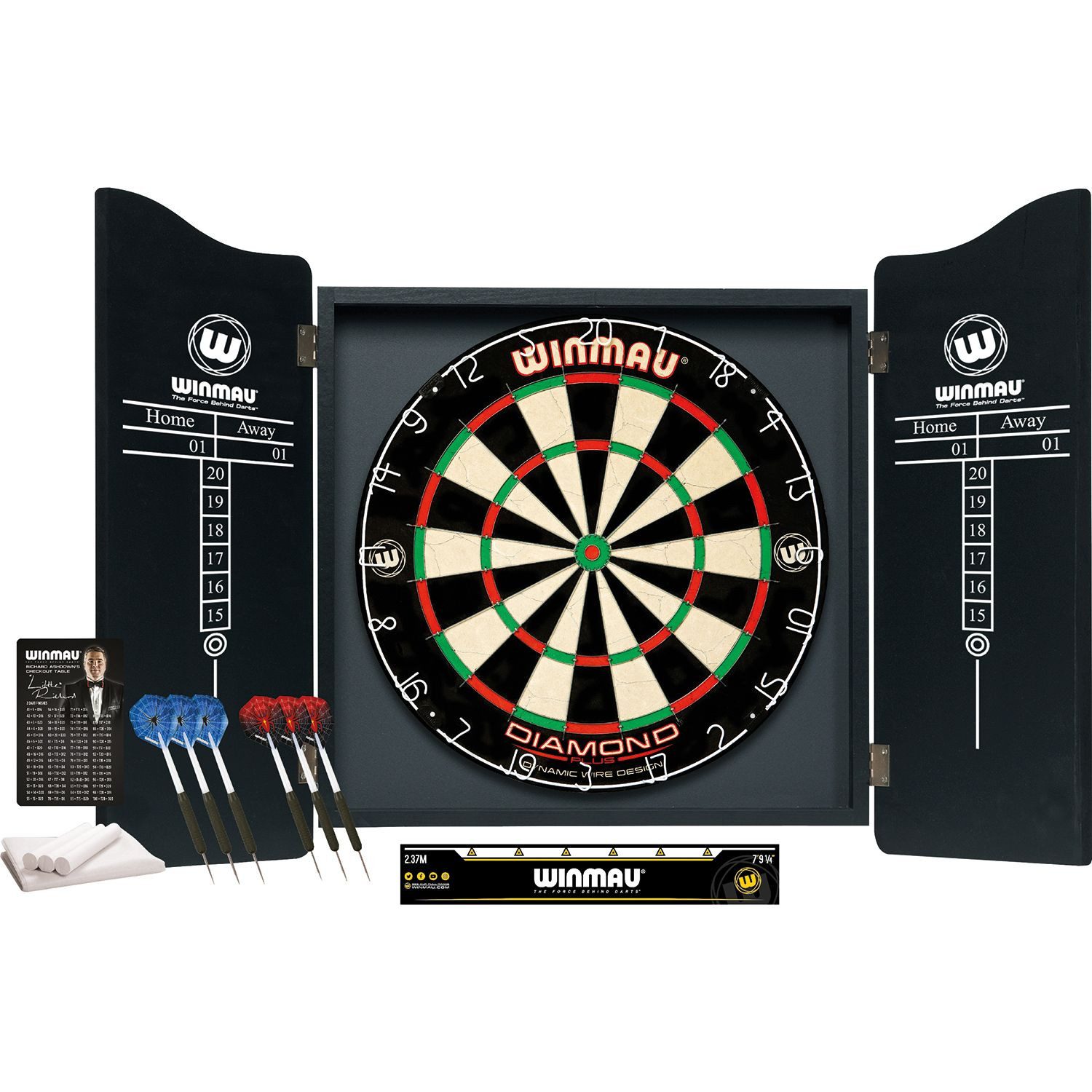Dartscheibe Winmau Pro-Dartset Dartkabinett Diamond