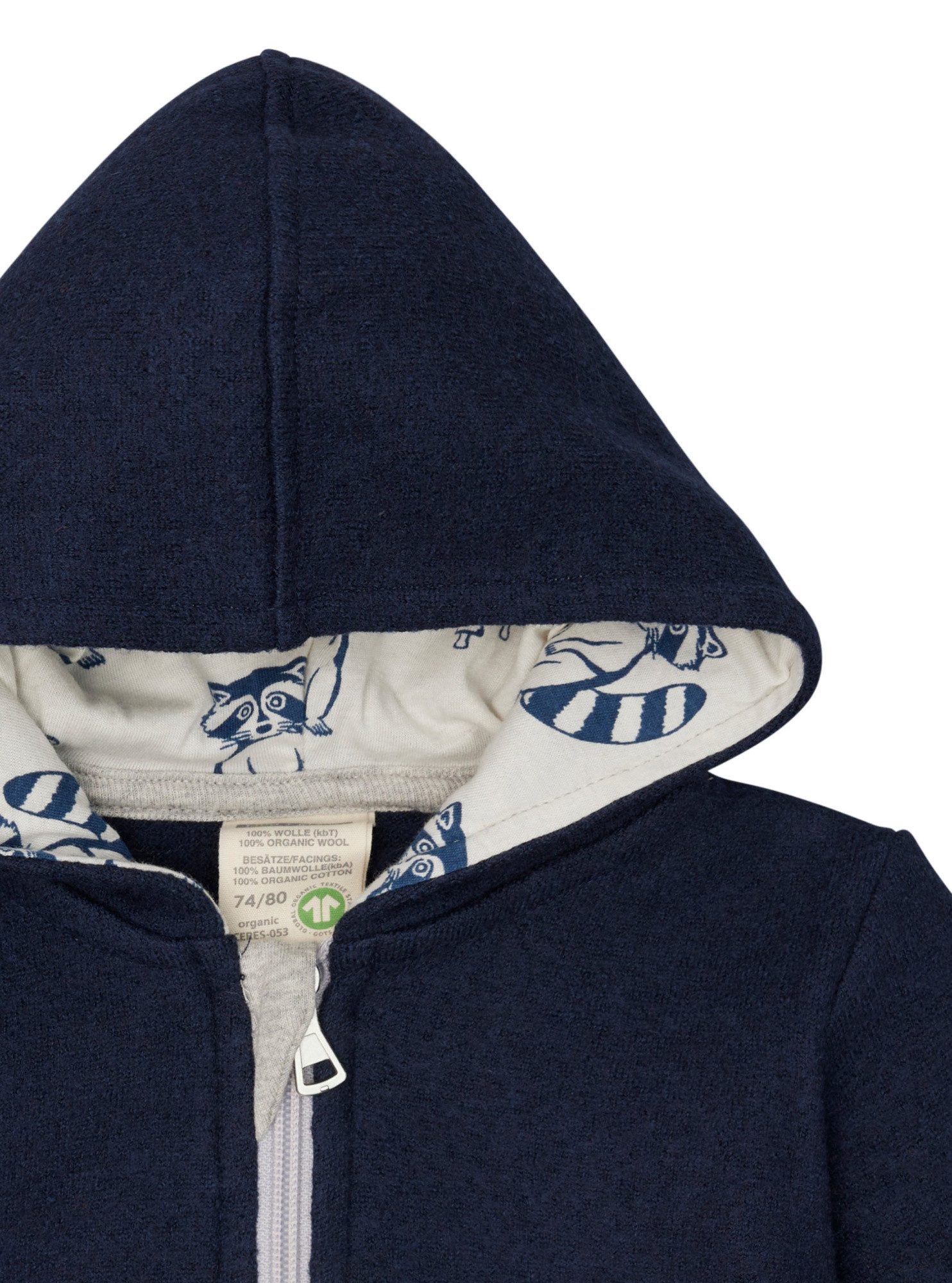 loud + proud Walkjacke, aus Wollwalk mit Kapuze