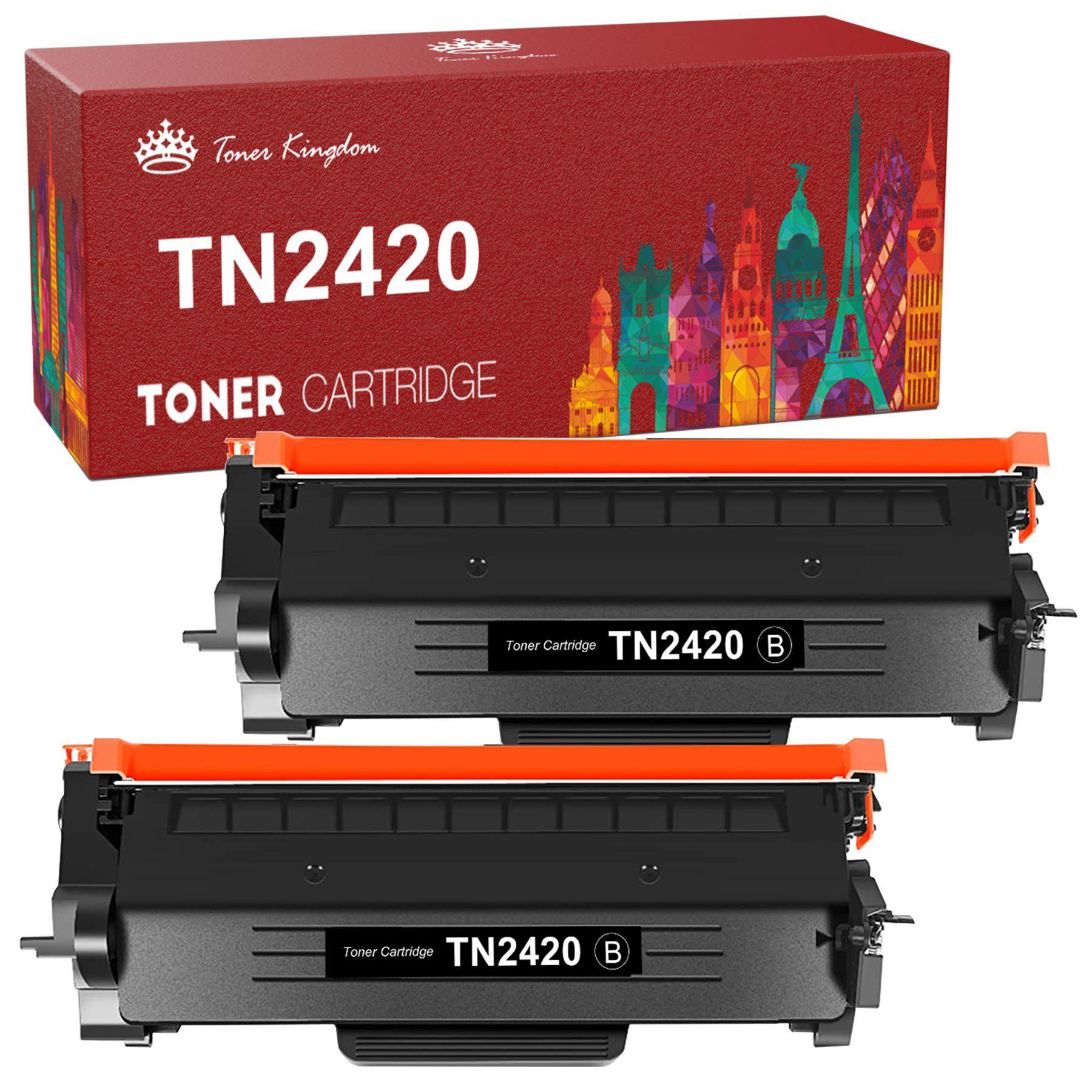 Toner Kingdom Tonerpatrone TN 2420 TN 2320 Kompatible XXL Toner für Brother TN2420 TN2320