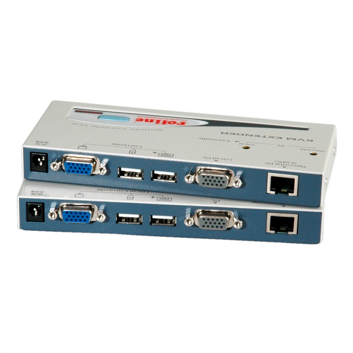 ROLINE Smart KVM Verlängerung über RJ-45, VGA, USB Audio- & Video-Adapter