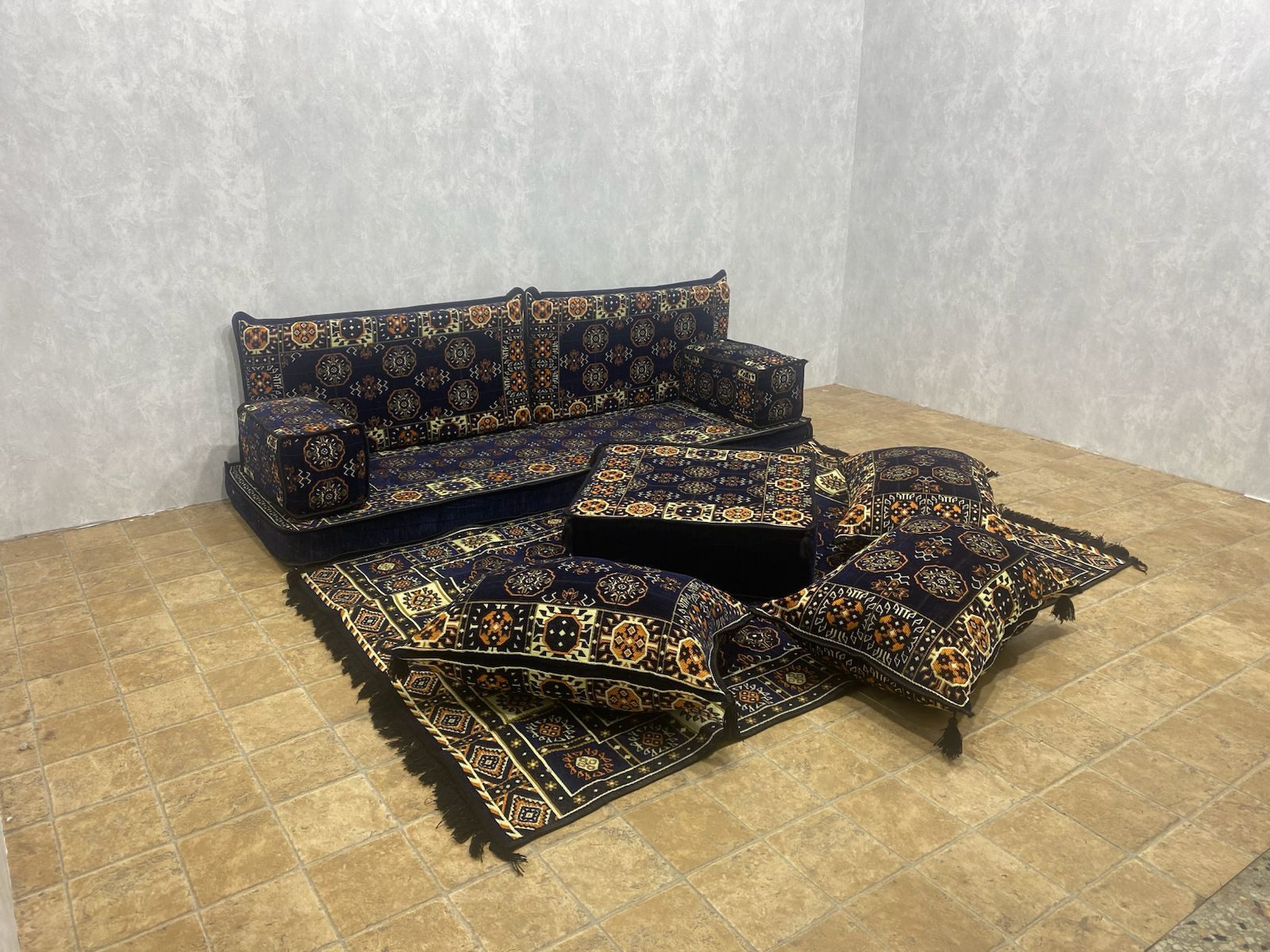 CaddeBuy Sofa Sitzkissen, Orientalisches Sofa, Arabisches Bodensofa, 10 Teile