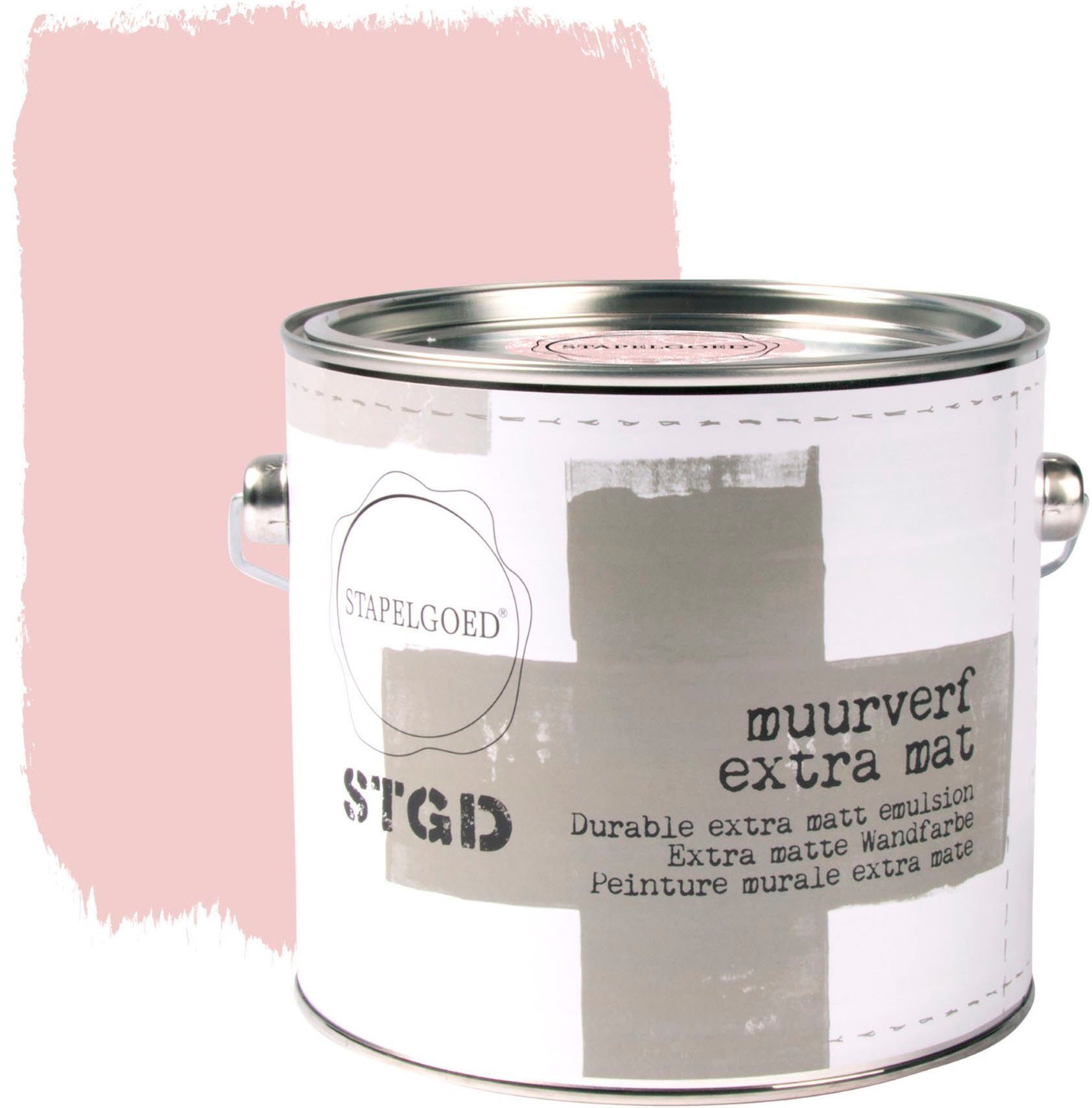 rose waschbeständig, STGD und extra Liter matt, STAPELGOED Rosa muurverf Blossom shades, hochdeckend Wandfarbe 2,5