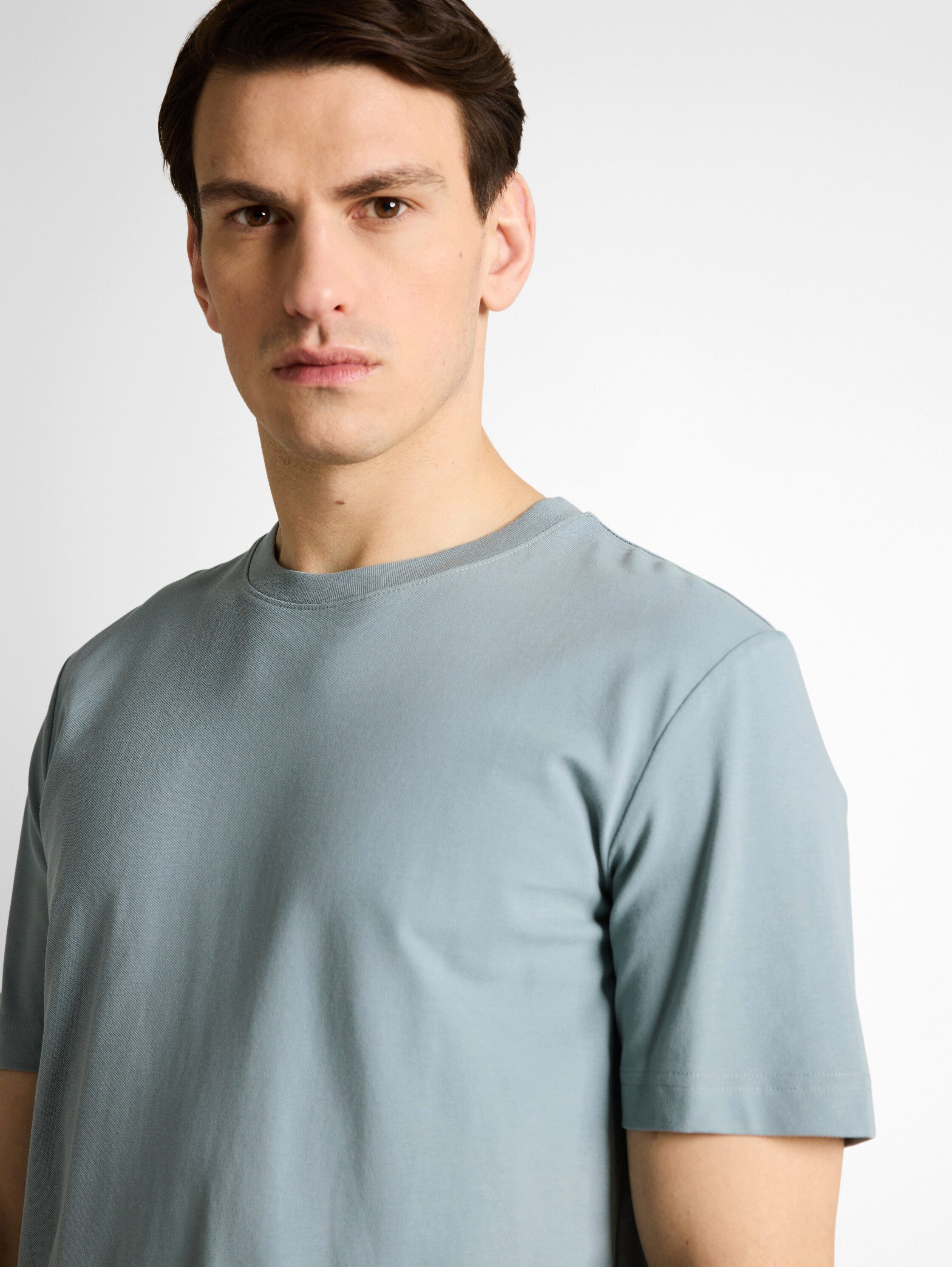 TOM TAILOR T-Shirt mit Pique Struktur