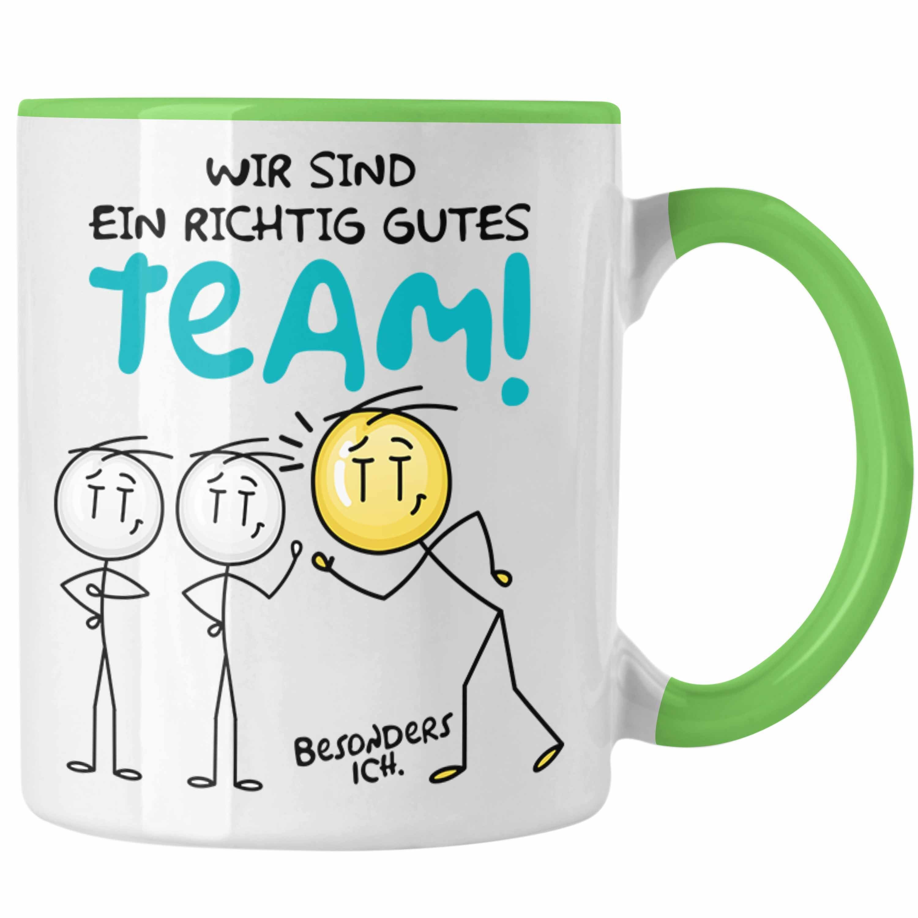 Tasse Dan Grün Team Tasse Bestes Geschenk Trendation Kaffeetasse für Dankeschön Geschenkidee