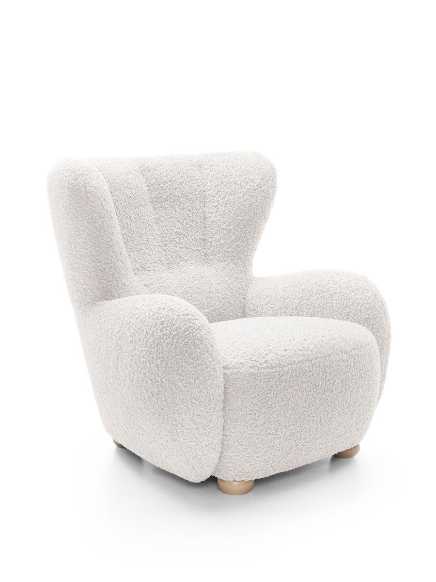Compleo Sessel bequem, skandinavischer, Boho Stil, gemütliches Wohnzimmer