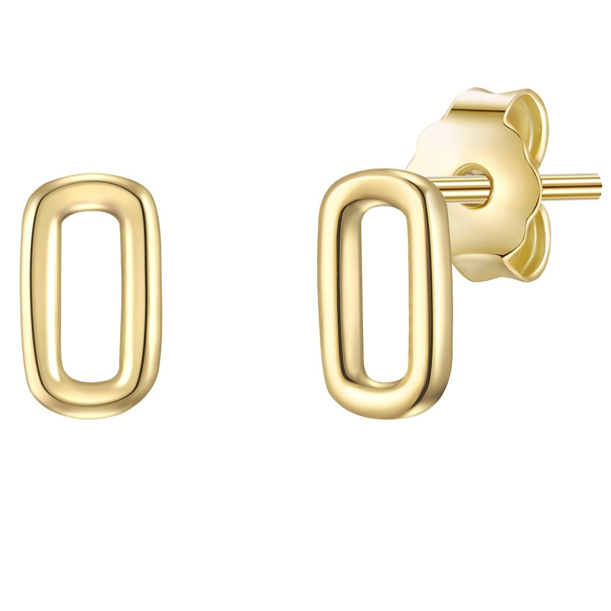 Paar Ohrstecker gelbgold