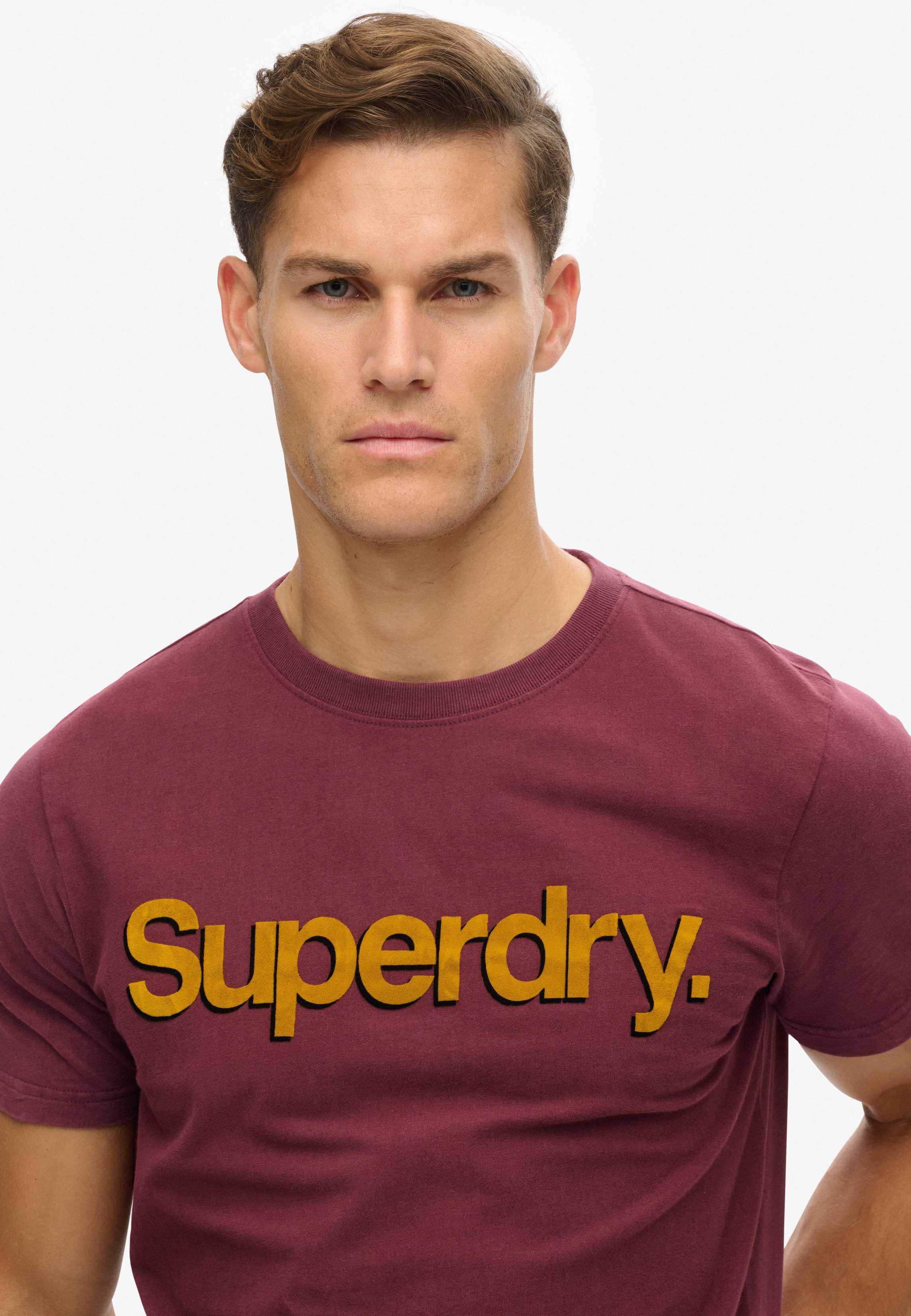Superdry Rundhalsshirt CLASSIC CORE LOGO SHADOW günstig online kaufen