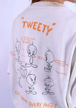 Capelli New York Sweatshirt Tweety Character Lizenz Design auf Vorder- & Rückseite.