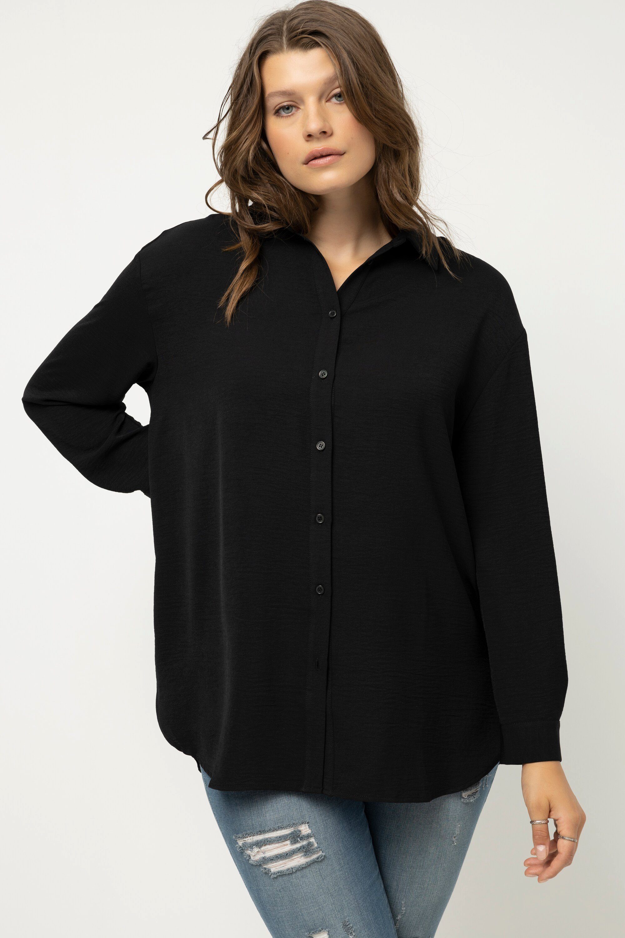 Studio Untold Hemdbluse Hemdbluse oversized Krepp günstig online kaufen