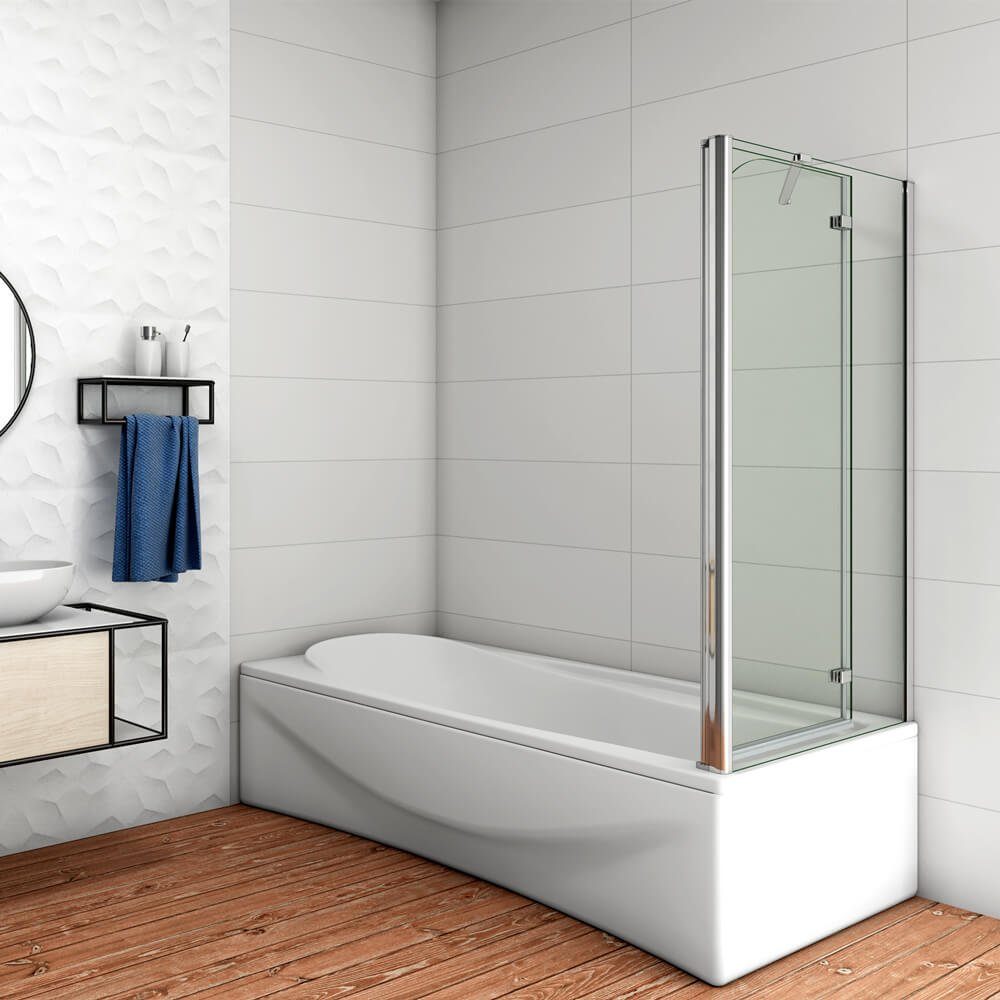 duschspa Badewannenaufsatz 140cm NANO Faltwand Duschwand günstig online kaufen