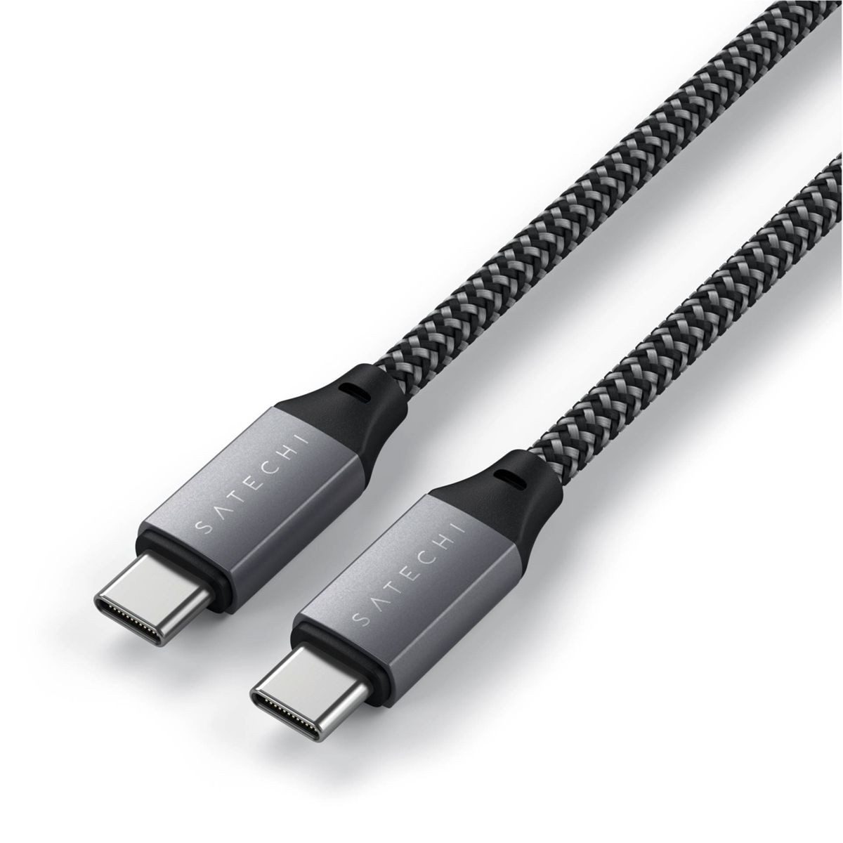 Satechi Type-C to Type-C Short Cable 25 cm space gray Smartphone-Adapter