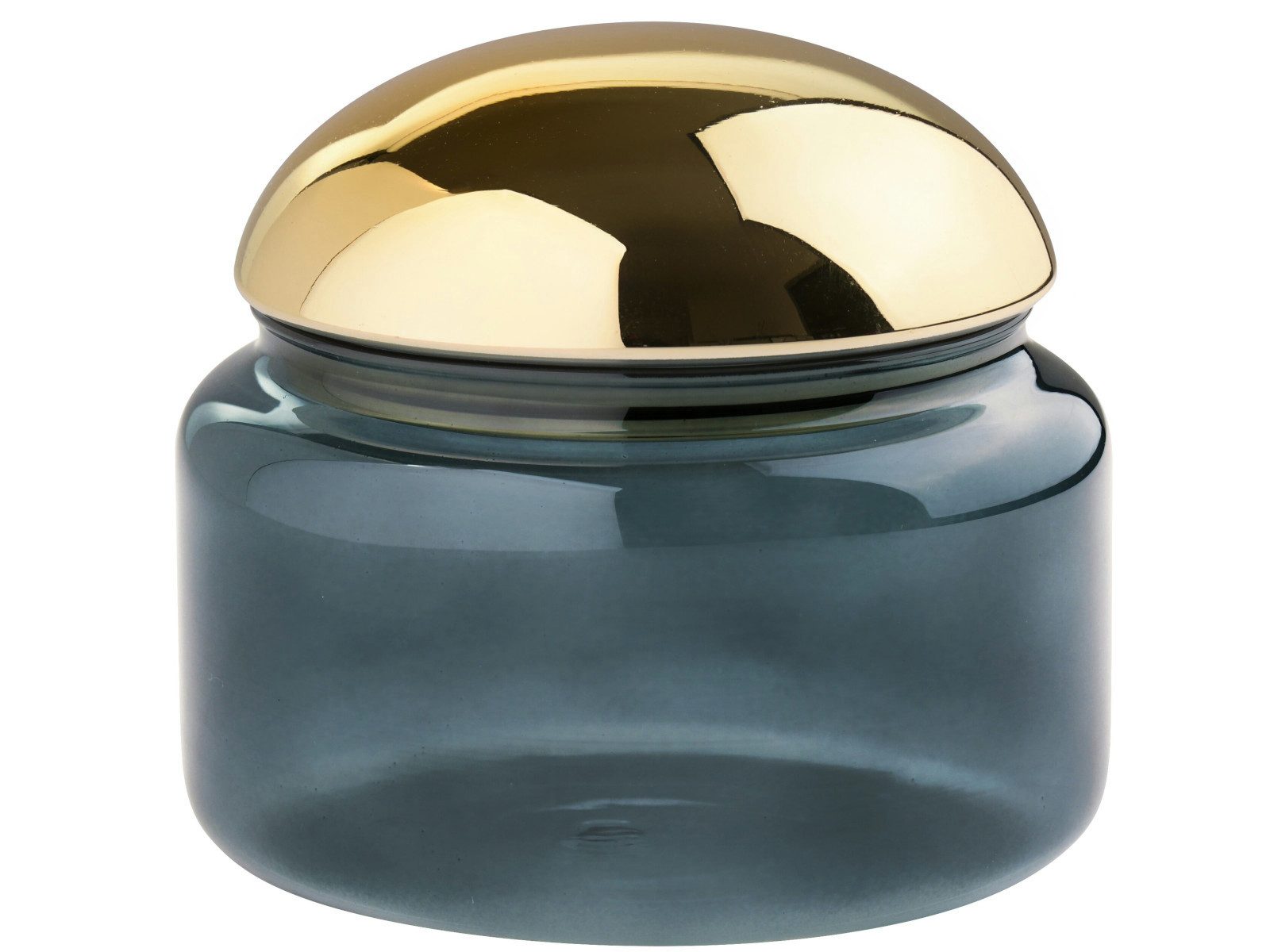 Giftcompany Vorratsdose Voile Glasdose S blau/silber 8,5cm, Glas