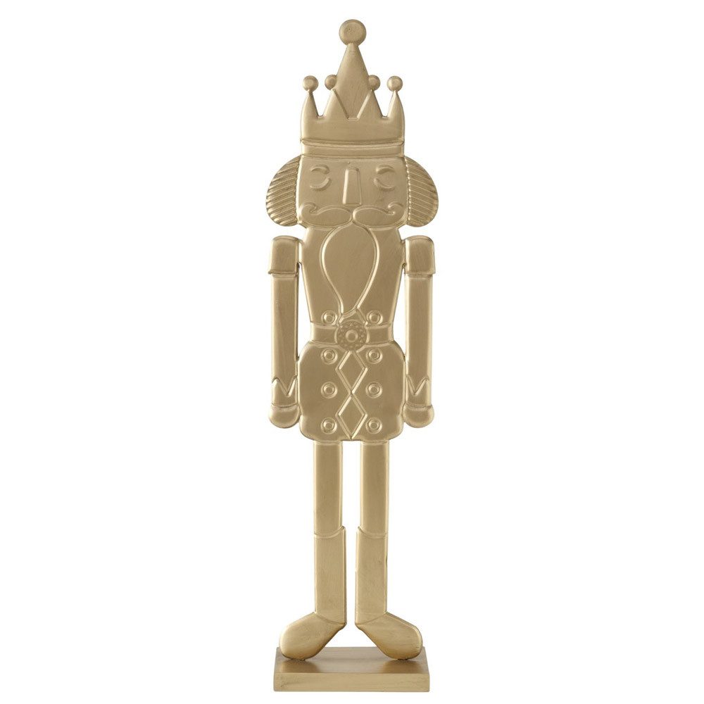 BOLTZE Dekoobjekt Figur TOMASO gold Nussknacker aus Metall H107cm Dekofigur Weihnachten
