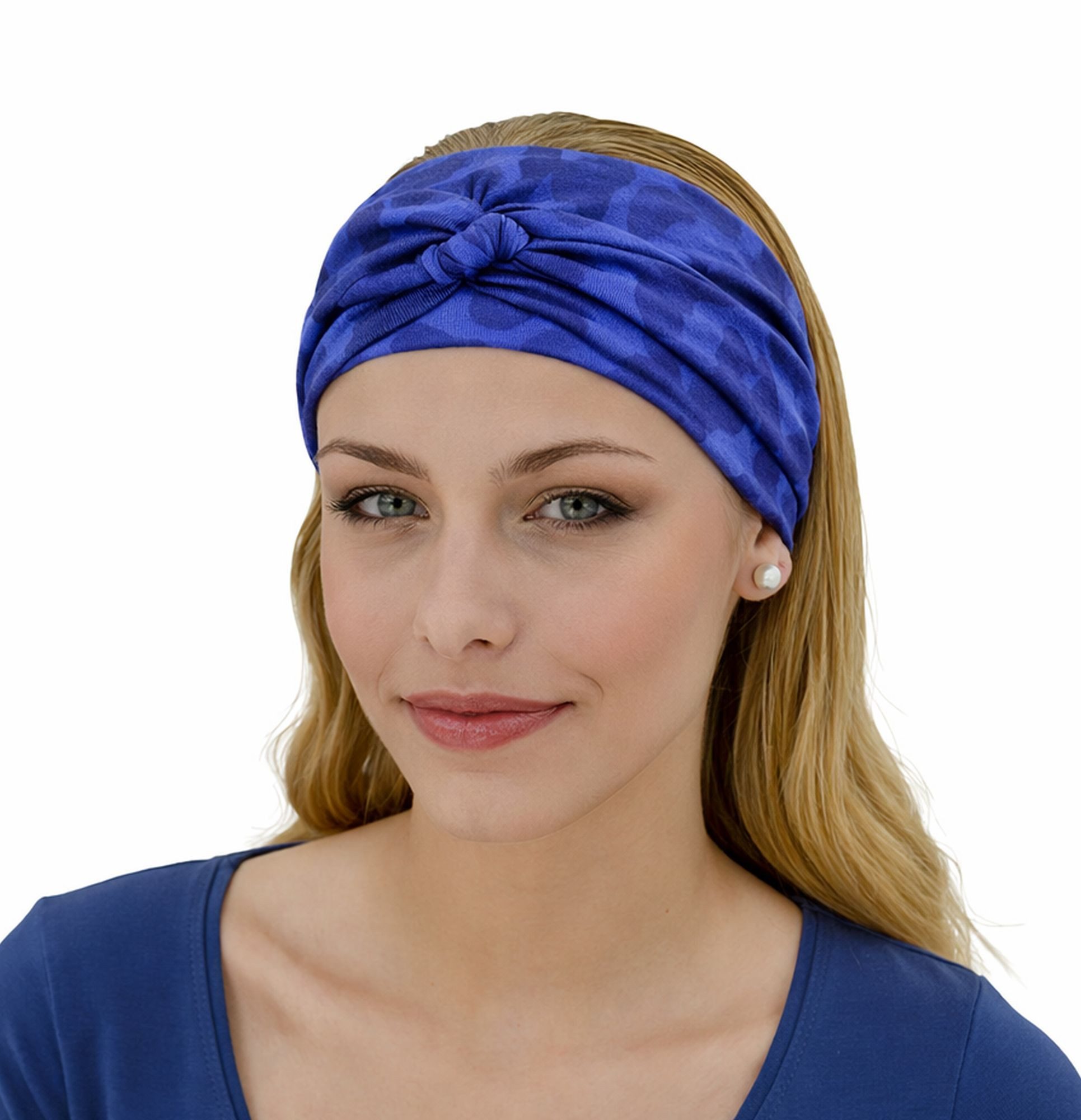 Fashy Stirnband Fashy - Stirnband Blau 3707-50 auch als Ergänzung zur Fashy