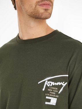 Tommy Jeans Plus T-Shirt TJM REG GRAFFITI SIG TEE EXT Große Größen mit Print