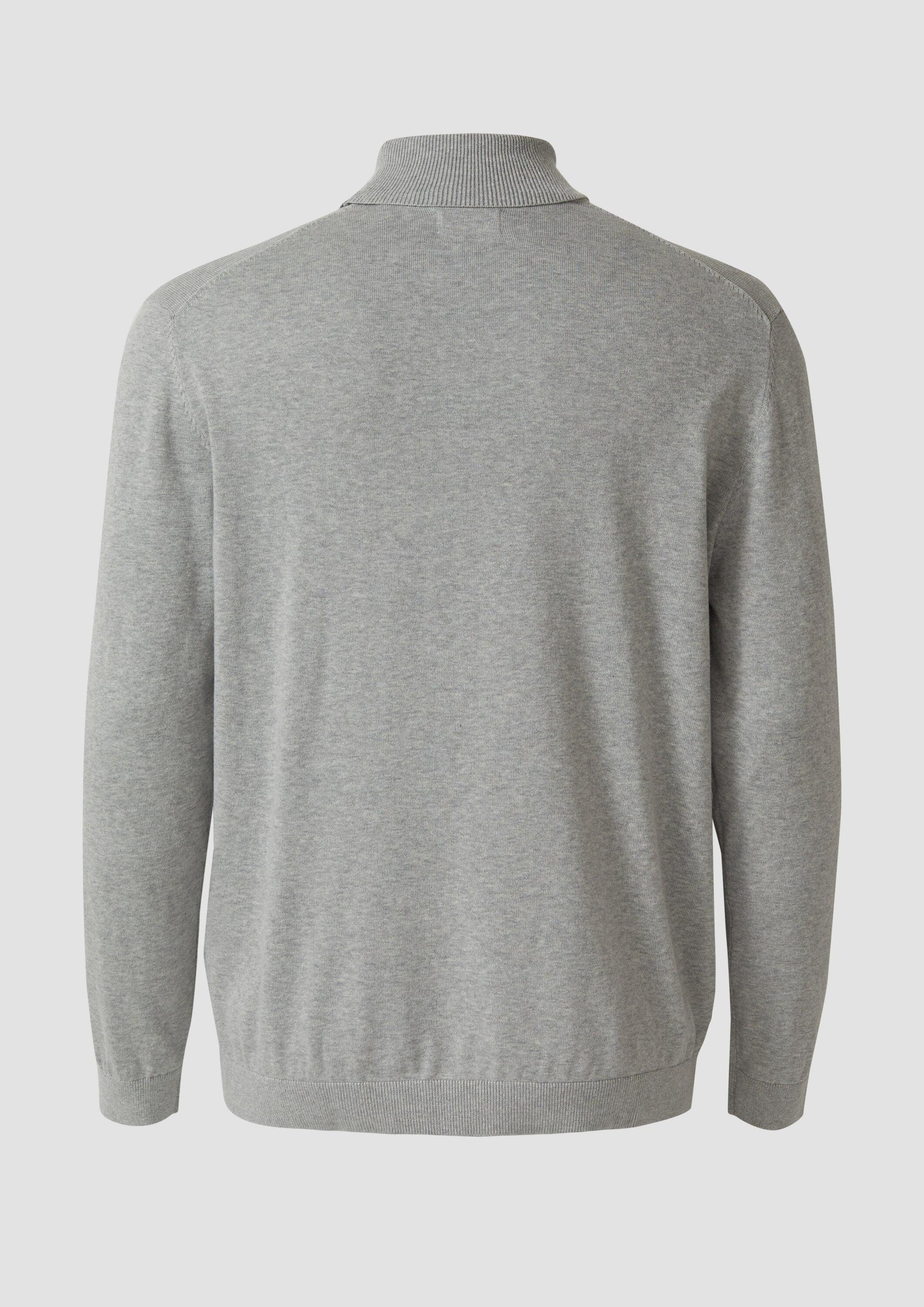 s.Oliver Longpullover Strickpullover Rollkragenpullover aus reiner günstig online kaufen