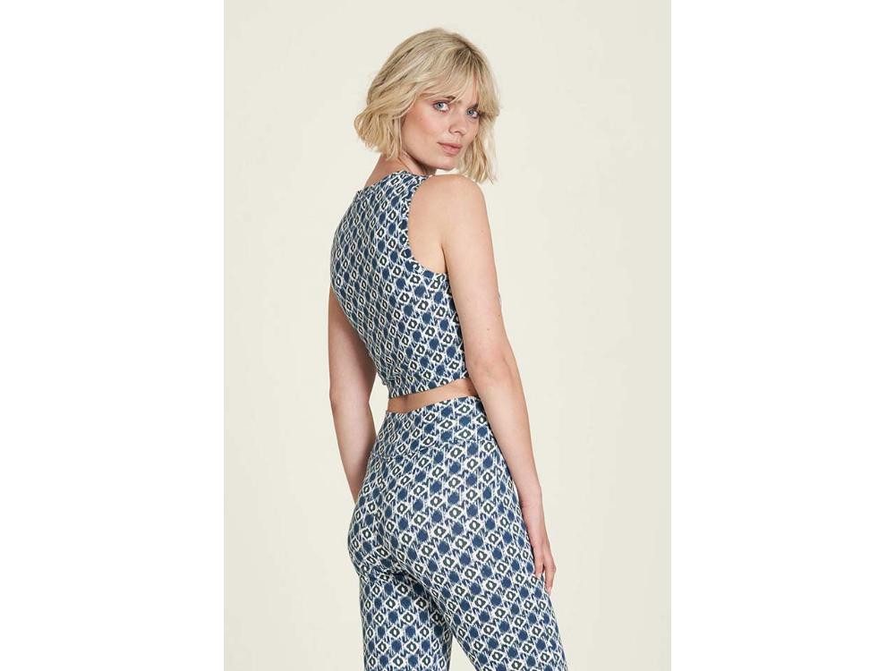 Tranquillo Tanktop tranquillo Bio-Damen-Jersey-Crop-Top mit Rundhalsa