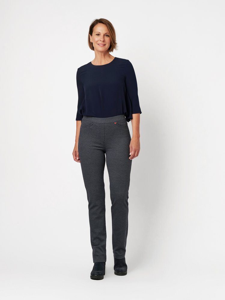 Relaxed by TONI Schlupfhose Alice mit feinem Muster günstig online kaufen