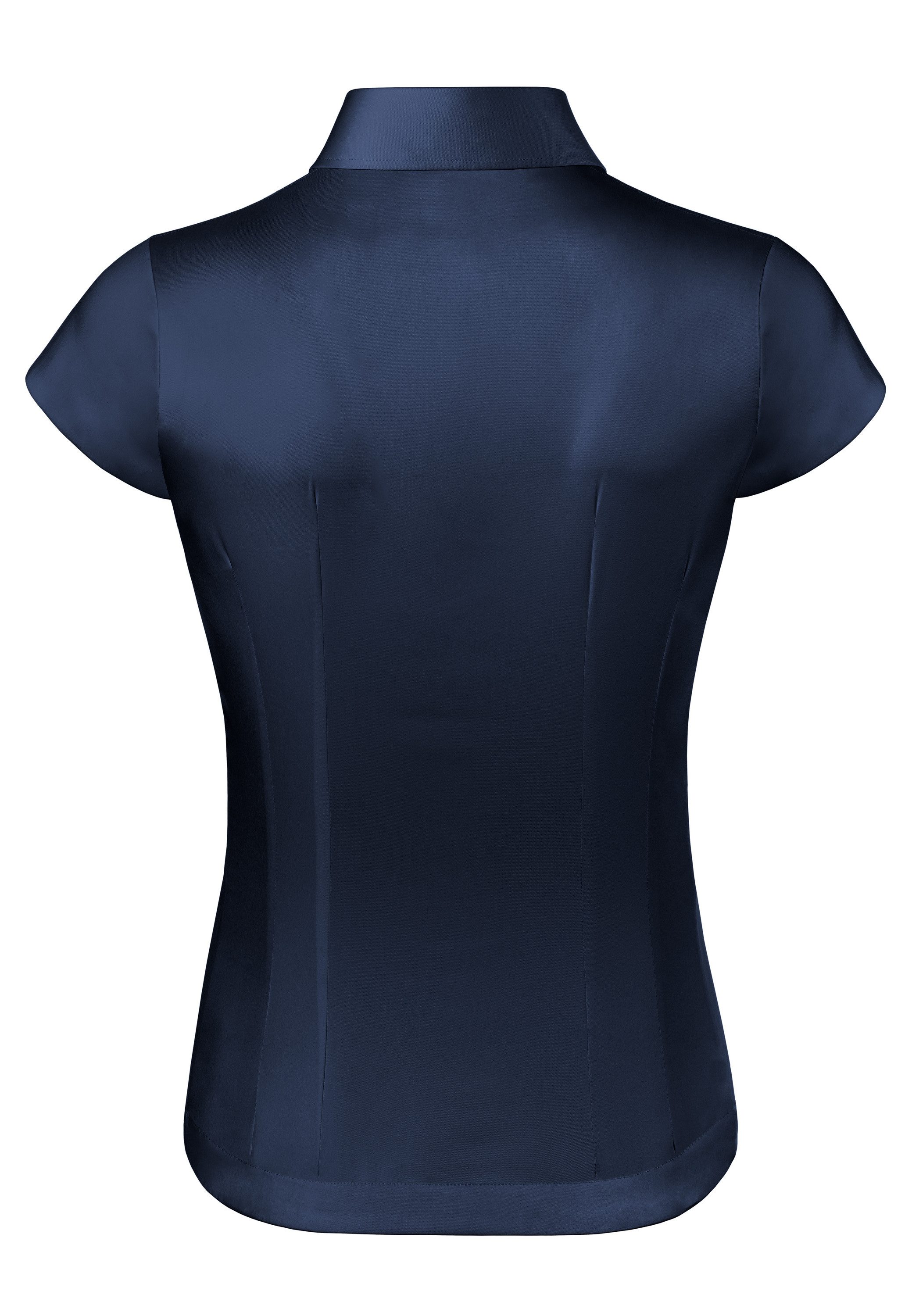 Vincenzo Boretti Klassische Bluse leicht tailliert soft Kurzarm