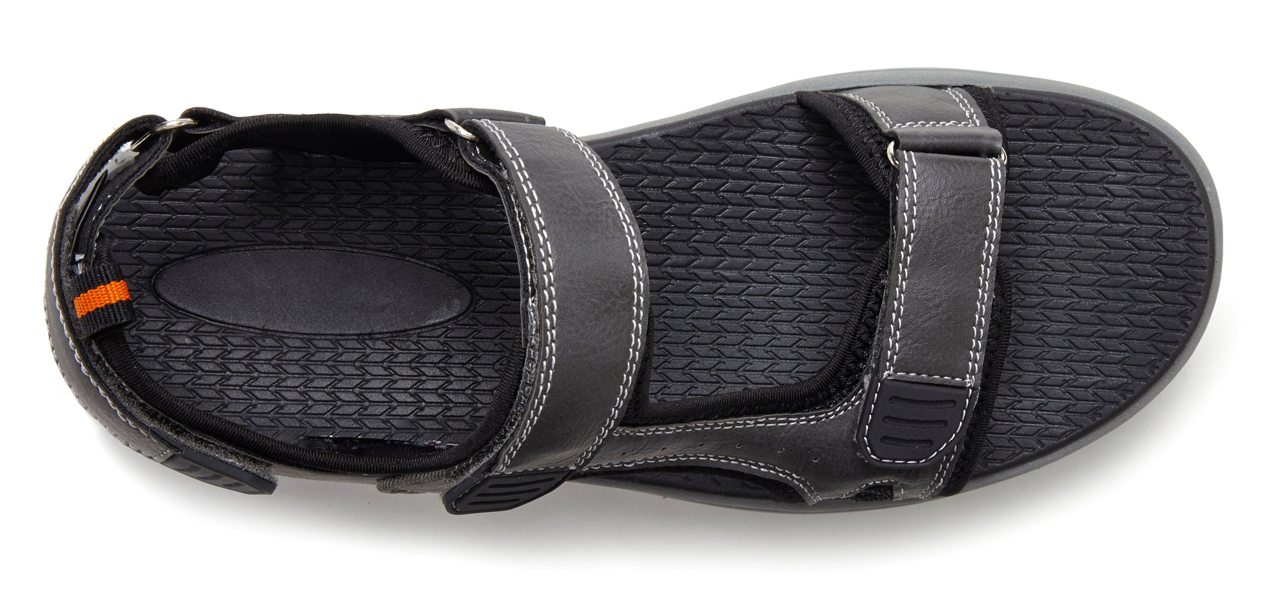 AUTHENTIC LE JOGGER Sommerschuh Trekkingsandale Sandale, Freizeitschuh, Herrensandale mit Klettverschlüssen VEGAN