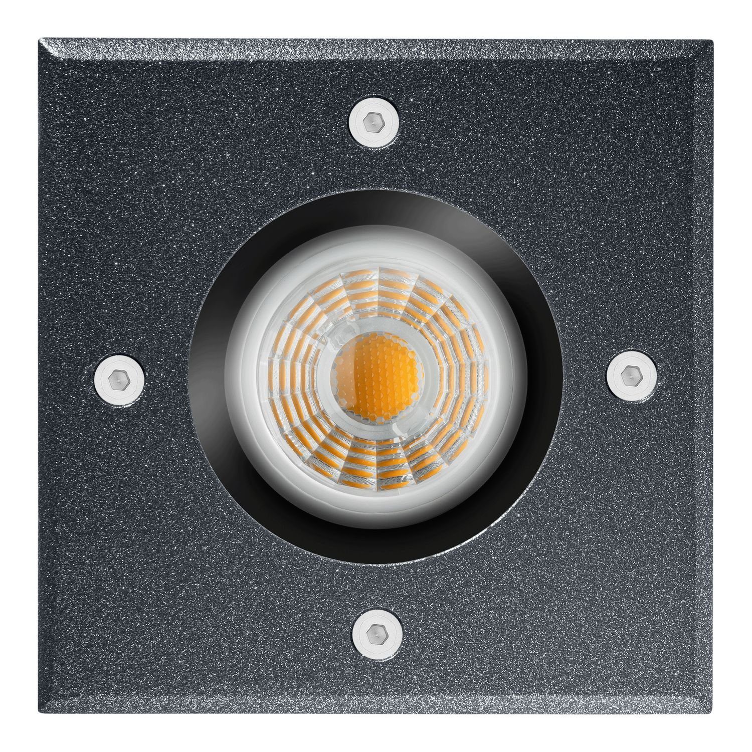 - LED Eisenglimmer grau Einbaustrahler LEDANDO LED Bodeneinbaustrahler DB703 Schwenkbar D Set und