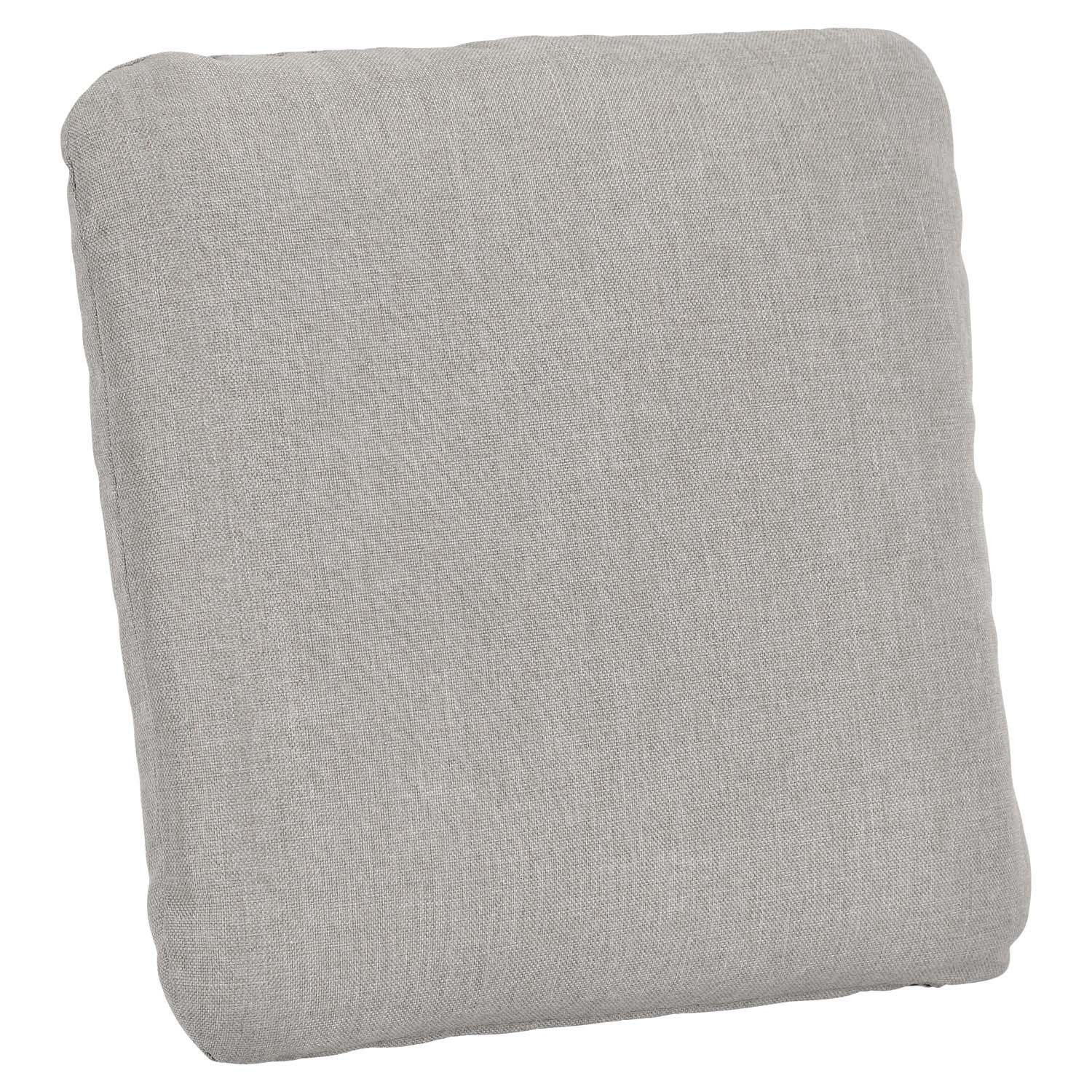 Bizzotto Rückenkissen für Gartenstuhl CARIDA, 45 x 45 cm, Hellgrau, Olefin, mit Reißverschluss