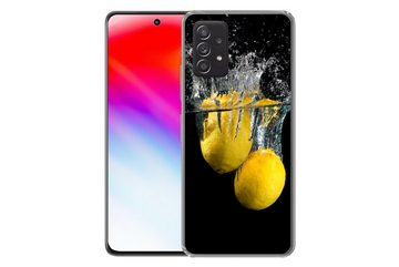 MuchoWow Handyhülle Zitrone - Frucht - Stilleben - Wasser - Gelb, Phone Case, Handyhülle Samsung Galaxy A53, Silikon, Schutzhülle