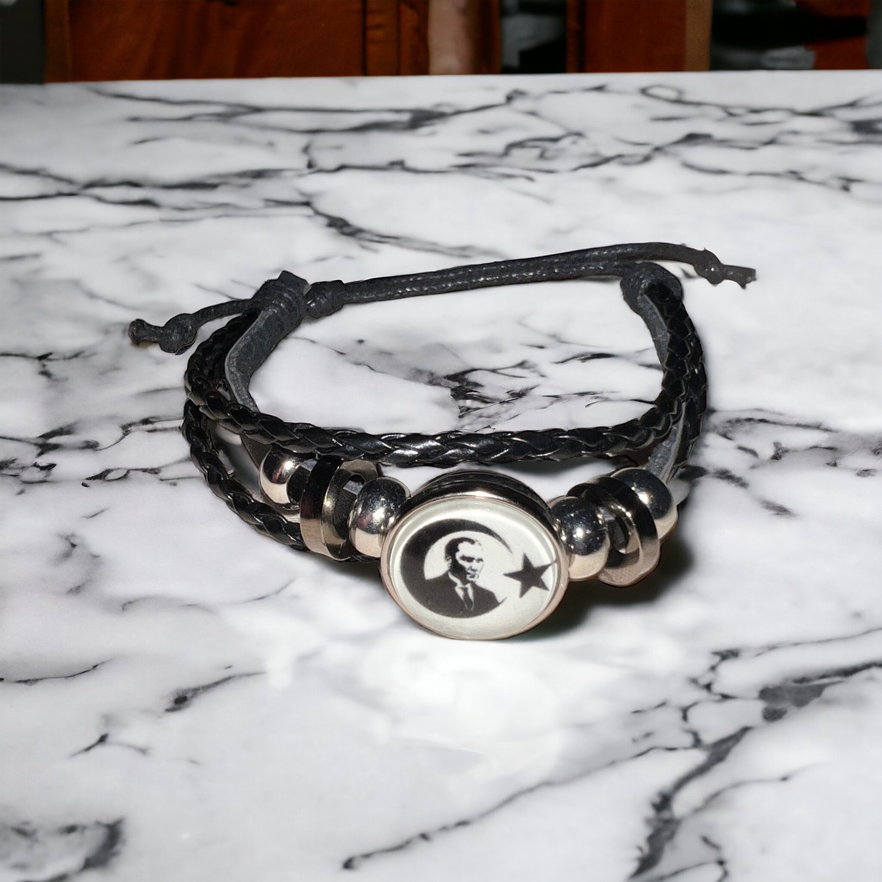 Armband mit Gravur Atatürk Armband 3D Gravur im Glas