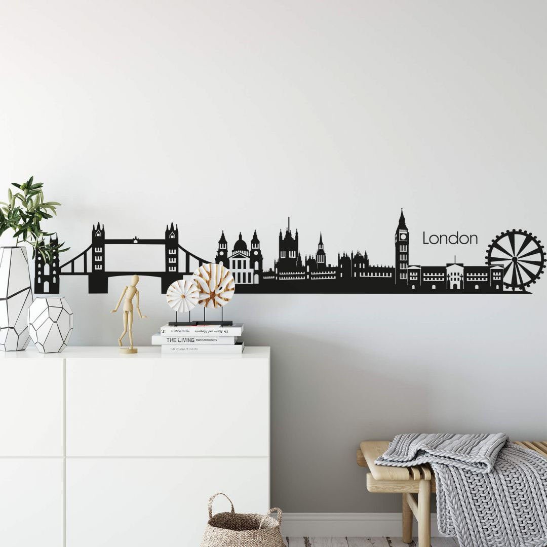 Wall-Art Wandtattoo XXL Stadt 120cm Skyline (1 St) London