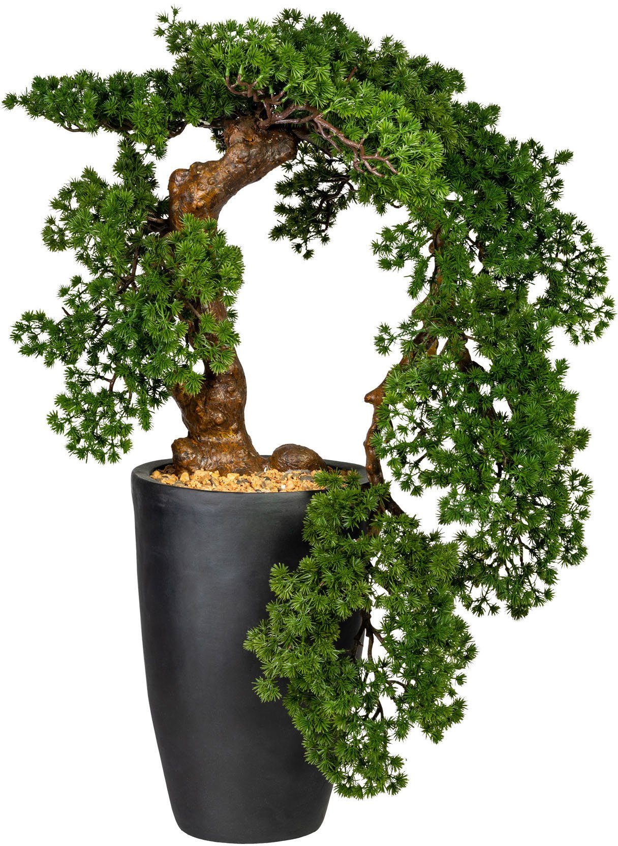 Kunstbonsai »Carolyne« Bonsai Lärche HanKengai, Leonique, Höhe 70 cm