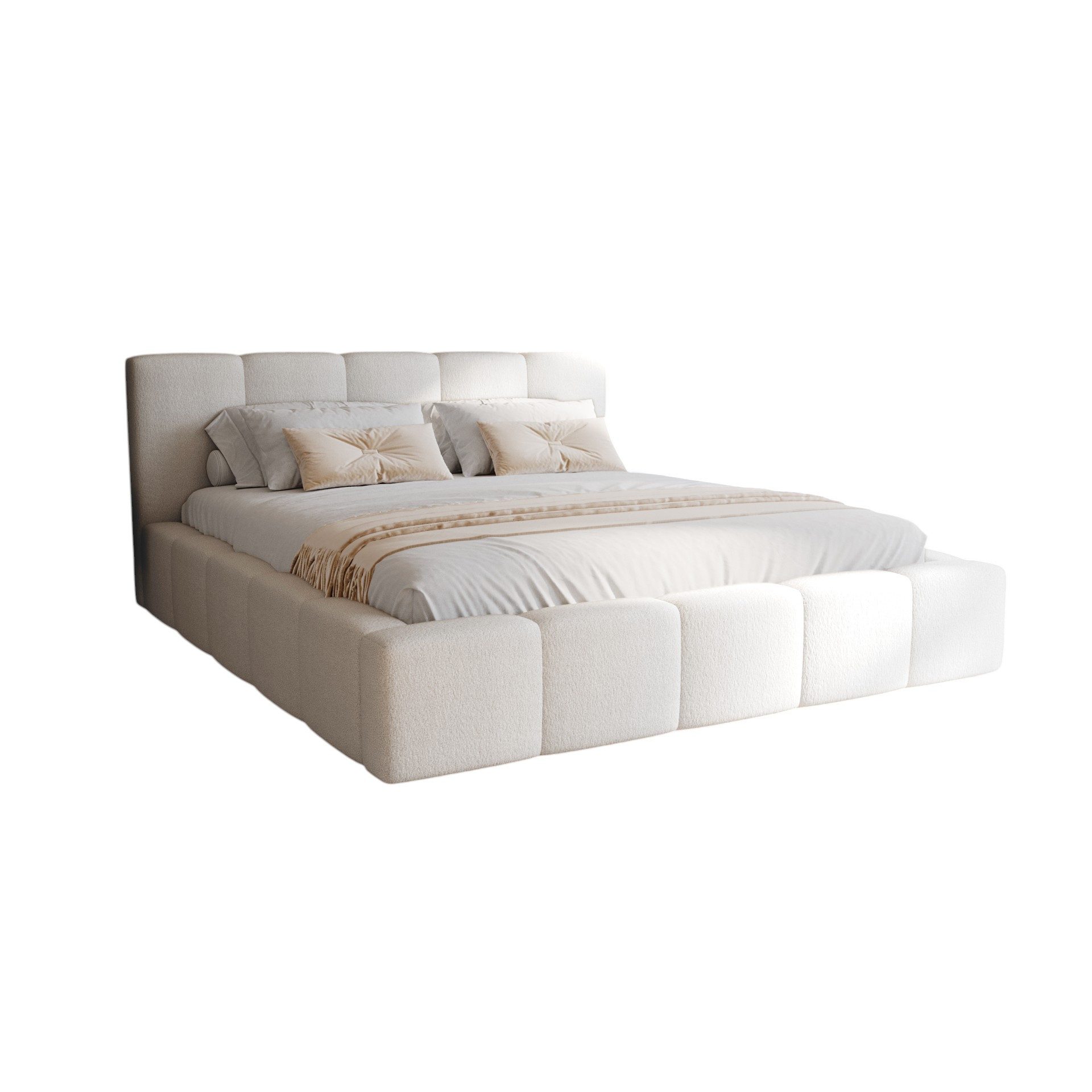 Compleo Polsterbett modern und elegant, Designerbett, Wolkenbett LARAS (TOP günstig online kaufen