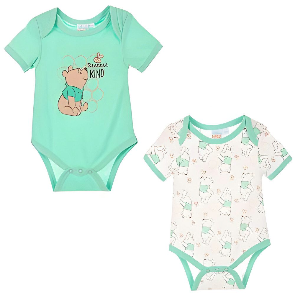 Kurzarmbody Disney Winnie der Pooh Baby 2er Set kurzarm Body Strampler