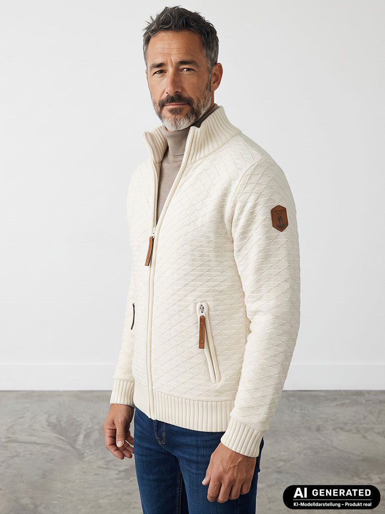 Lizzard Sports Sweatjacke Herren Sweatjacke mit Stehkragen - Freizeitjacke Sweater Frontreißverschluss, Reißverschluss-Taschen, Rippbündchen, Innentasche