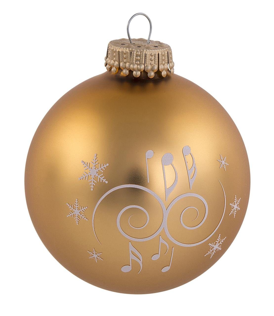 mugesh Weihnachtsbaumkugel Weihnachtskugel Ornamente, für Musiker gold