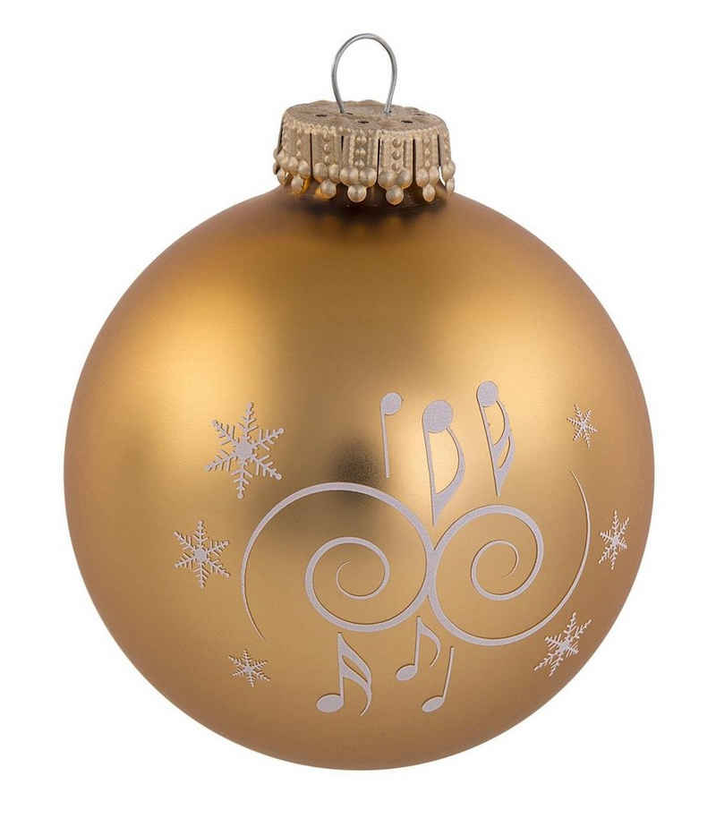mugesh Weihnachtsbaumkugel Weihnachtskugel Ornamente gold, für Musiker