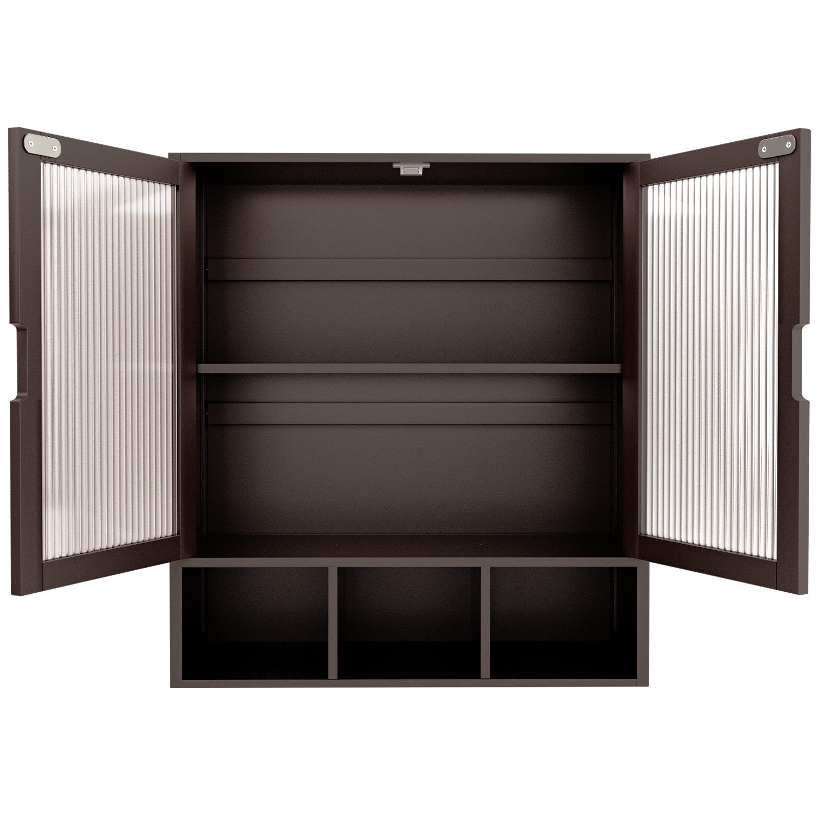 Yorbay Hängeschrank Bambus Badezimmerschrank (59x22x66 cm, Magnetverschluss günstig online kaufen