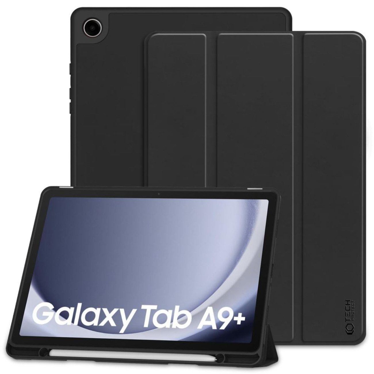 TECH PROTECT Tablet-Hülle Samsung Galaxy Tab A9+ 11", Tablet-Hülle mit Stifthalter und Sleep/Wake-Funktion