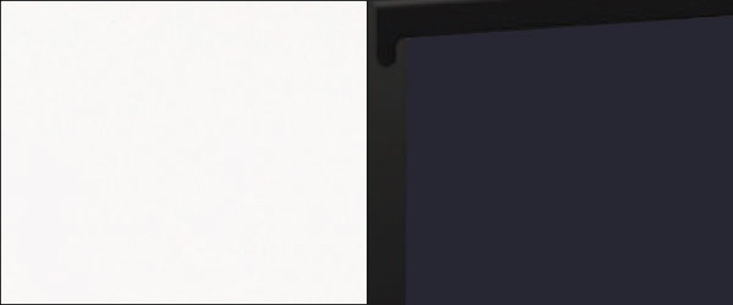 Feldmann-Wohnen Spülenunterschrank Velden 60cm Schublade (Teilauszug) matt & grifflos naviblau Front- Korpusfarbe 1 wählbar super