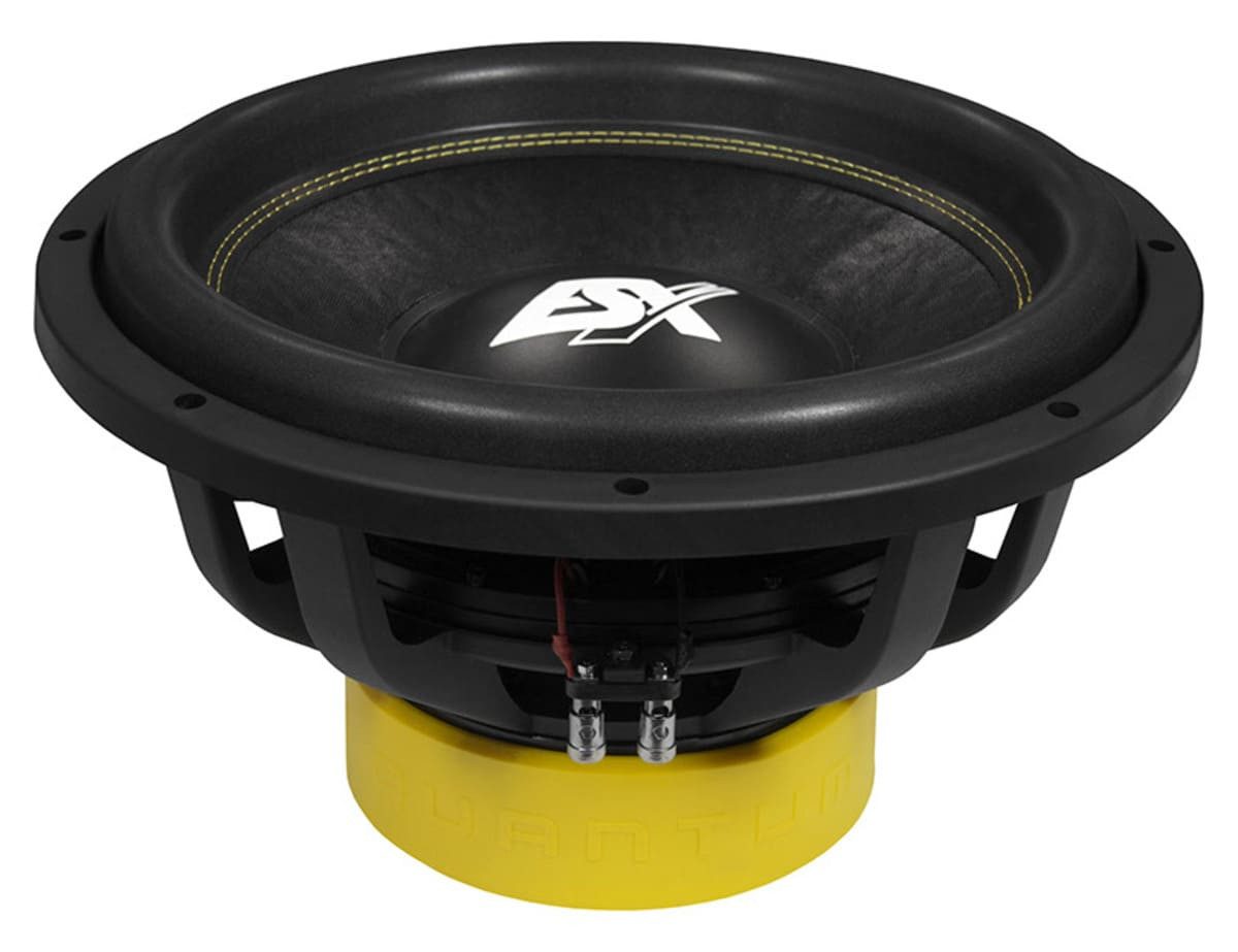 ESX QXE15D2 38 cm (15Zoll) Subwoofer mit 2+2 Ohm und 1500/3000 W RMS/max. Auto-Subwoofer (1500 W, max.: W 38 cm)