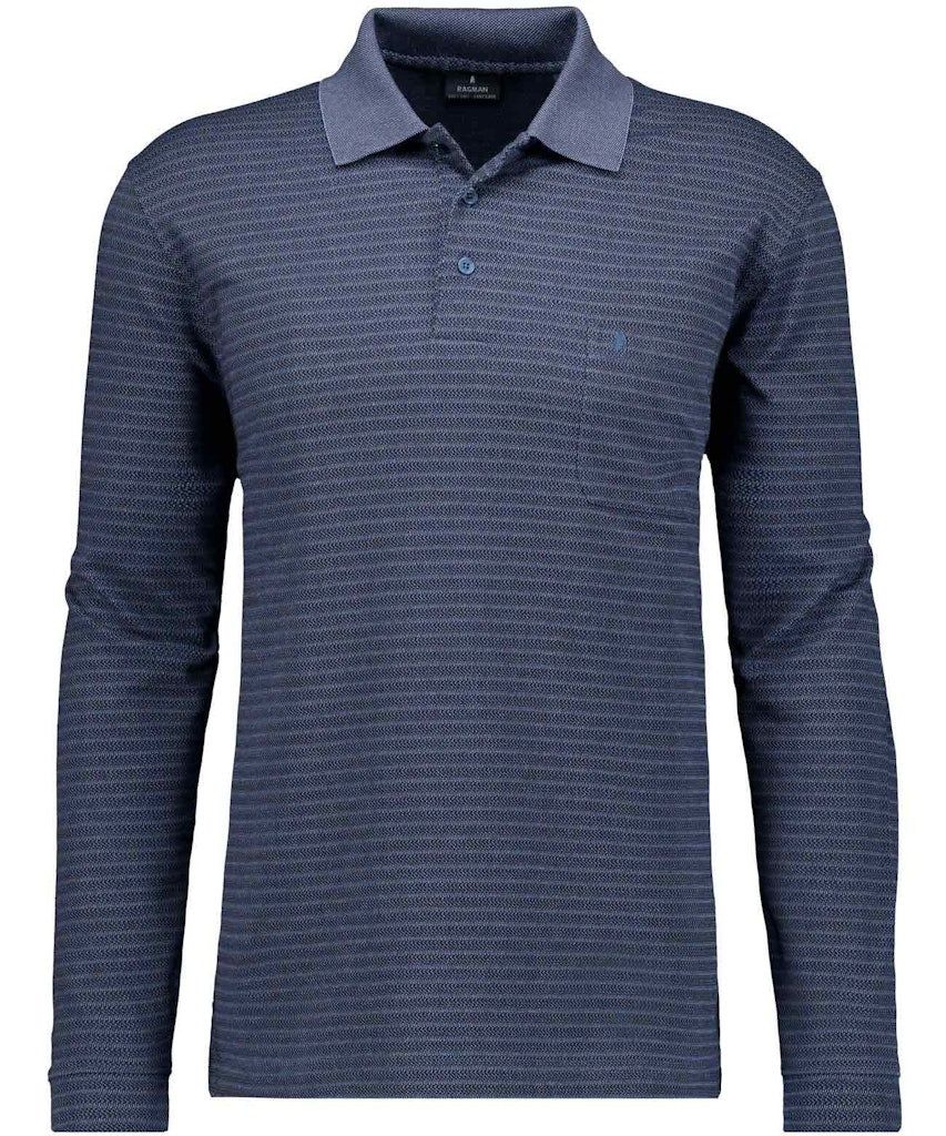 RAGMAN Langarm-Poloshirt Poloshirt langarm