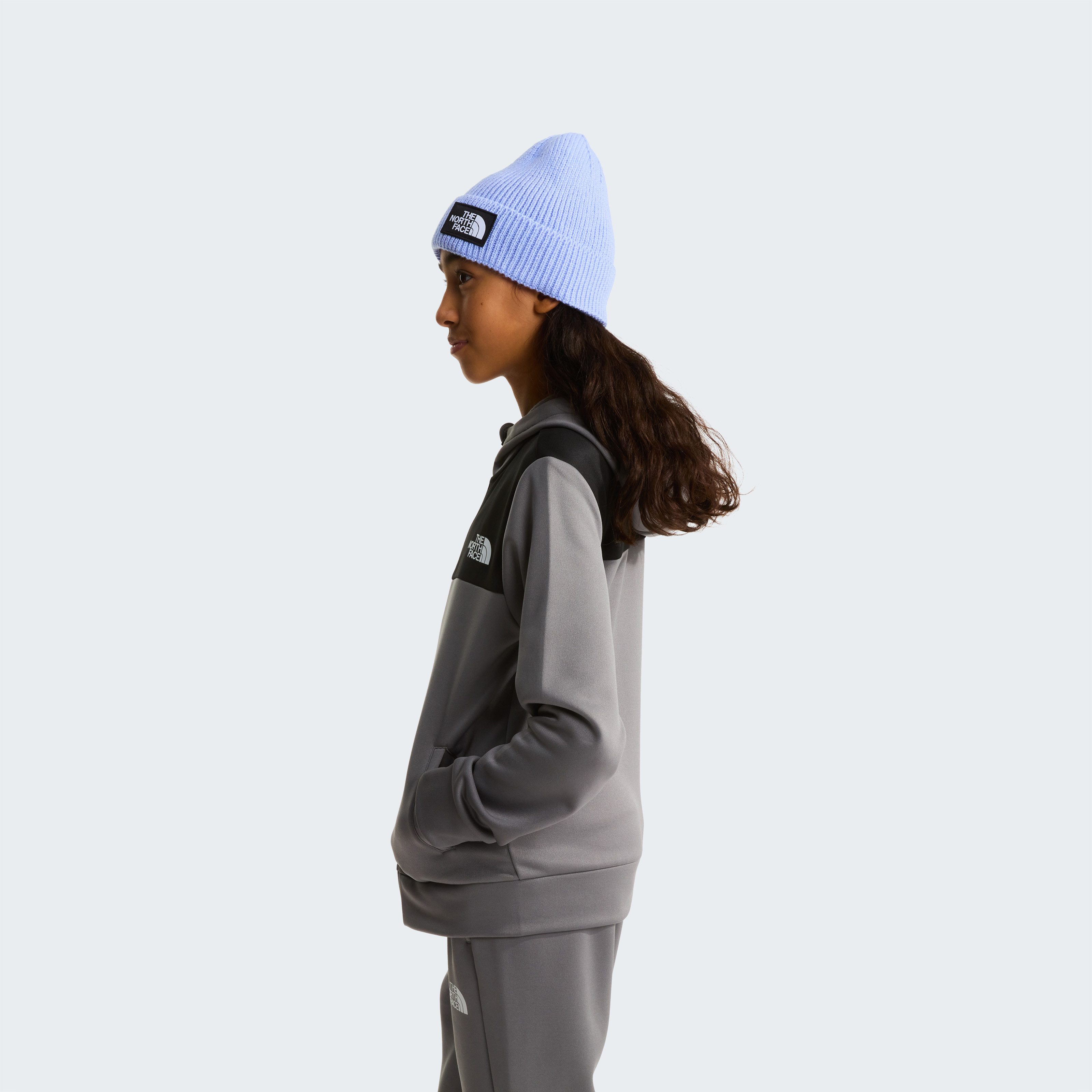 The North Face Fleecejacke TEEN REAXION FZ HOODIE für Jugendliche, sportlicher Stil, mit Reißverschluss