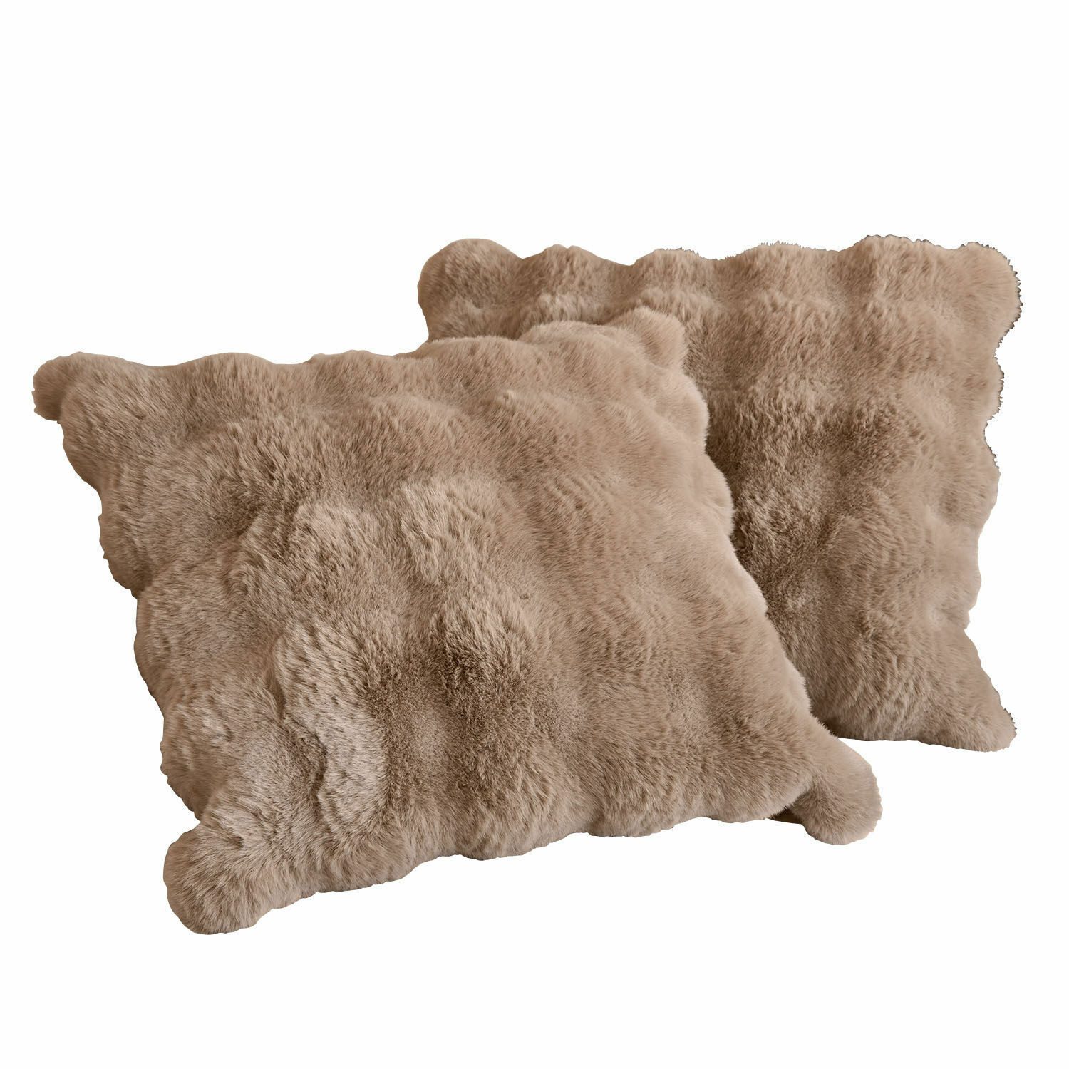 Mirabeau Kissenhülle Kissenhülle 2er Set Zalina taupe günstig online kaufen