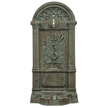 Aubaho Gartenbrunnen Standbrunnen Waschbecken Brunnen Eisen Wandbrunnen antik Style 83cm gr