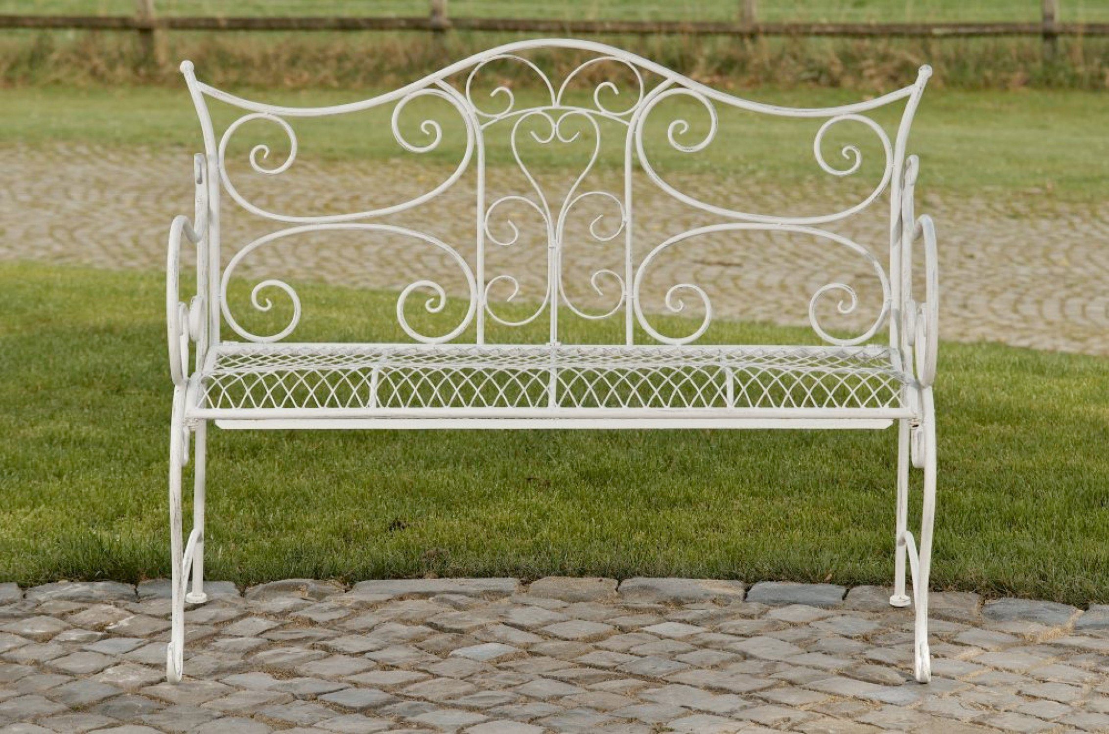 TPFGarden Gartenbank Targo, hochwertige lackierte Metallbank günstig online kaufen