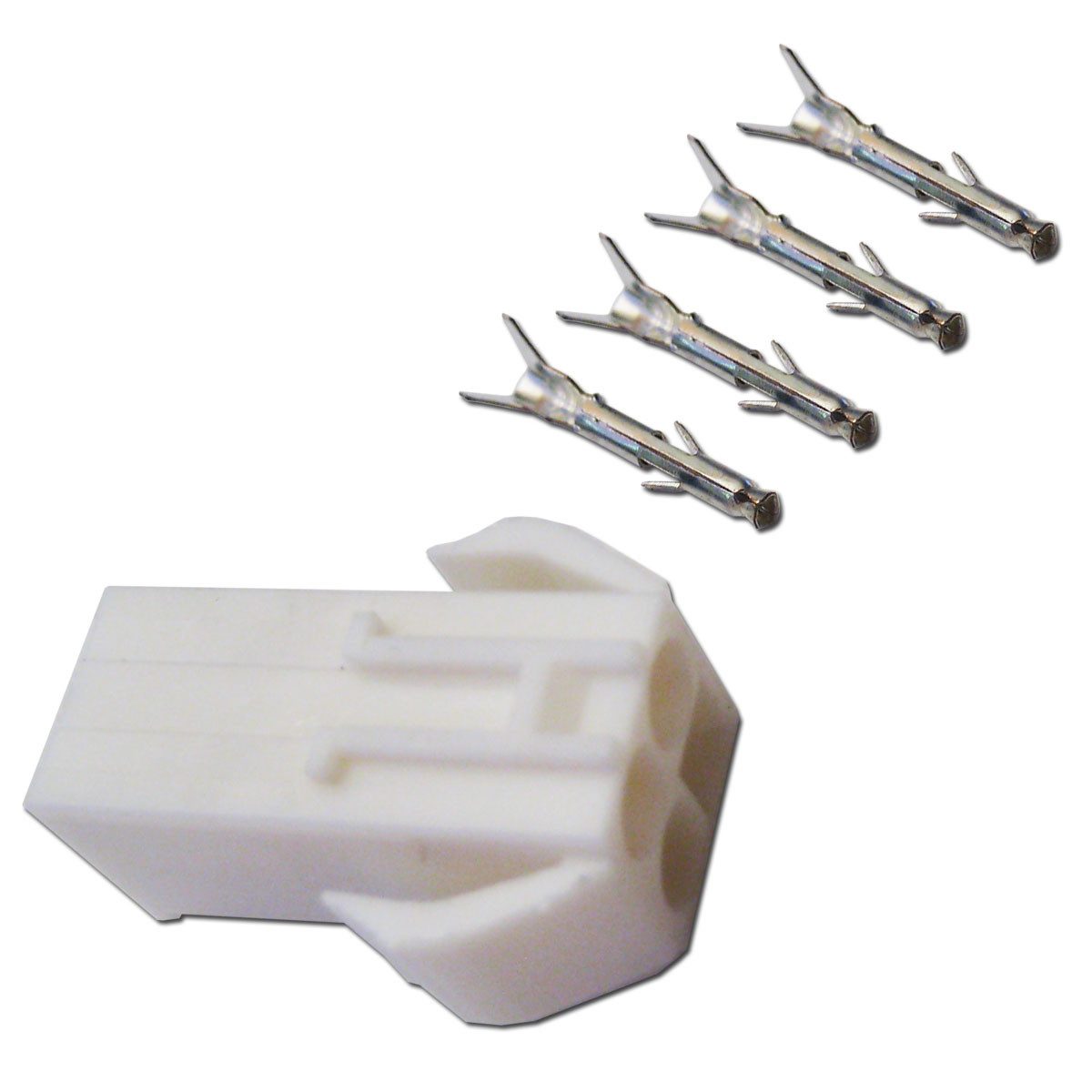 world-trading-net DIN-Stecker Buchse 4-polig mit Crimpkontakten Steckverbinder