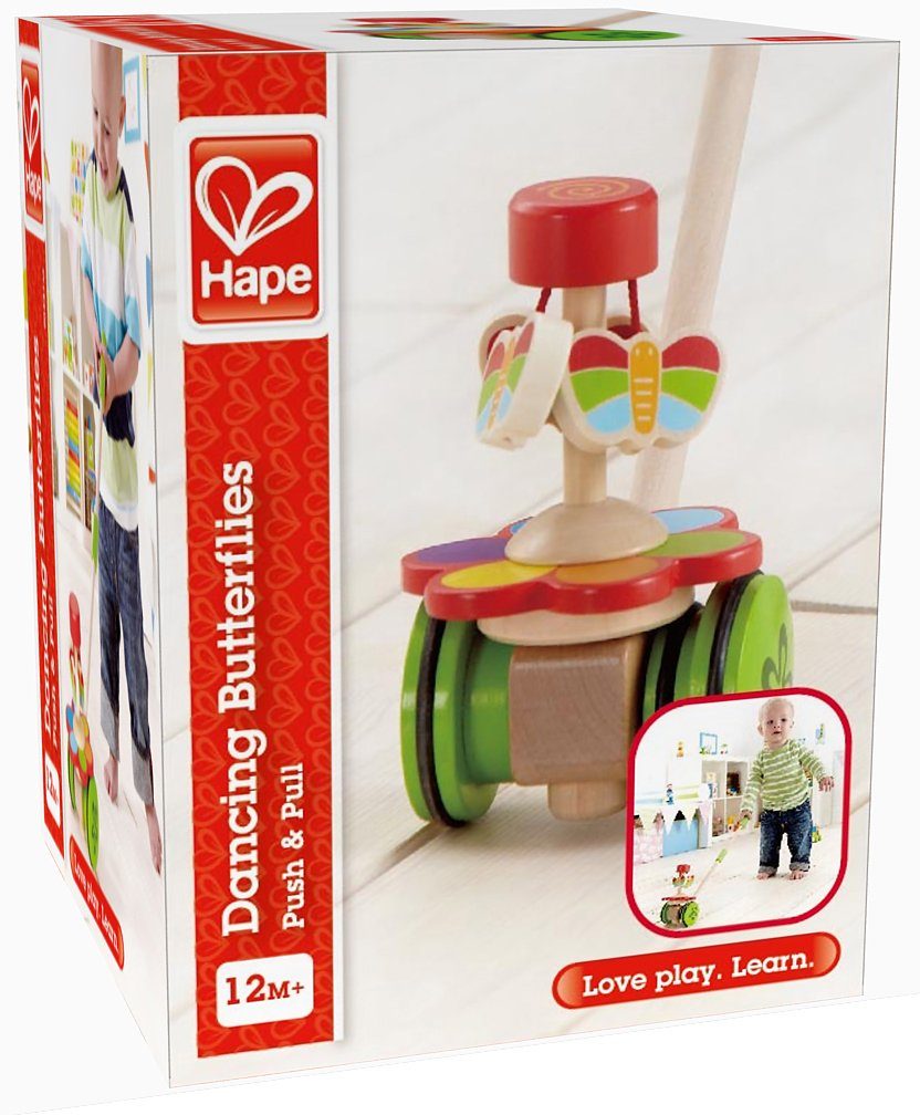 Hape Schiebestab Schmetterlinge, trainiert Fein-und Grobmotorik
